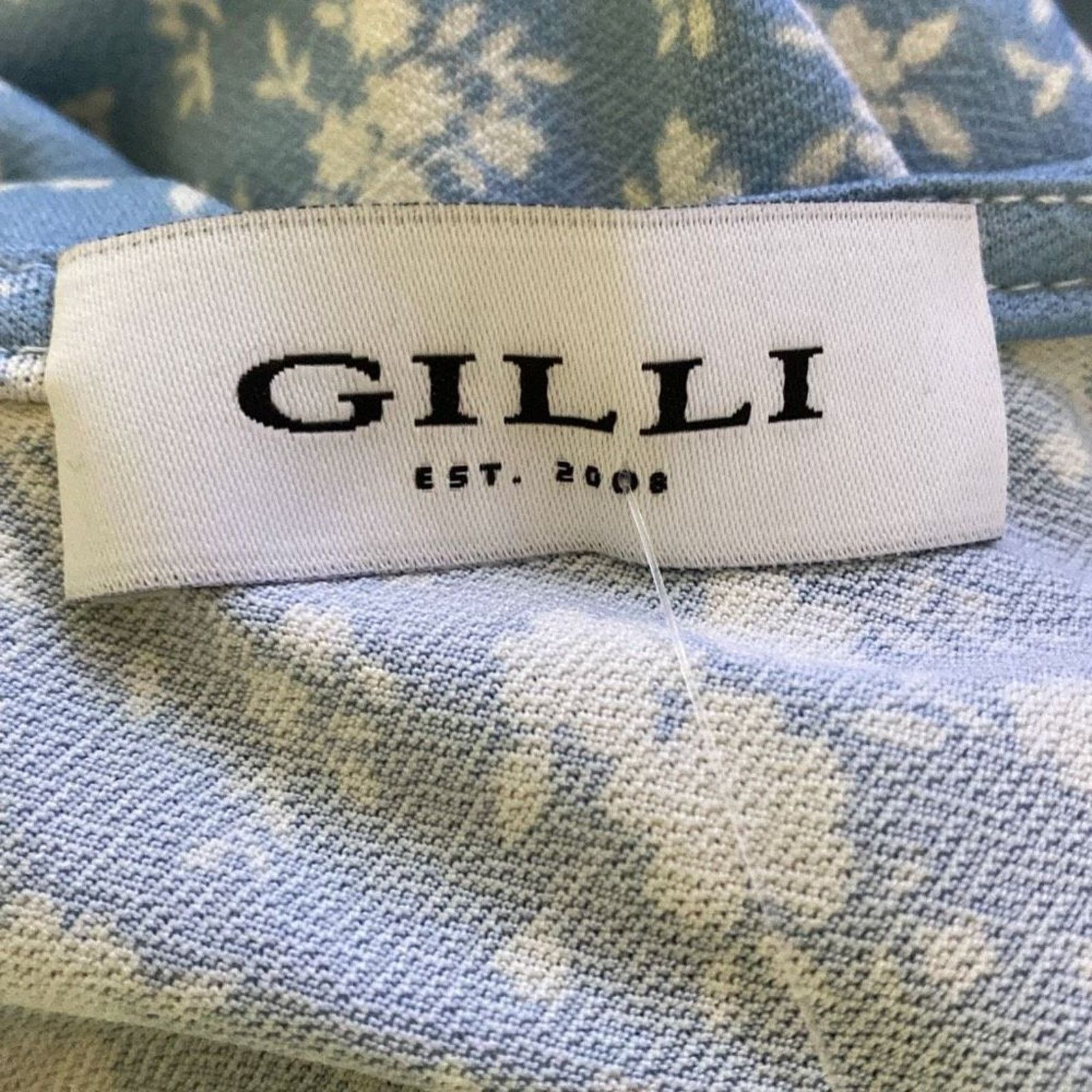 Other Gilli light Blue & White Floral Wrap Midi Dress Size Medium Size M / US 6-8 / IT 42-44 - 8 Thumbnail