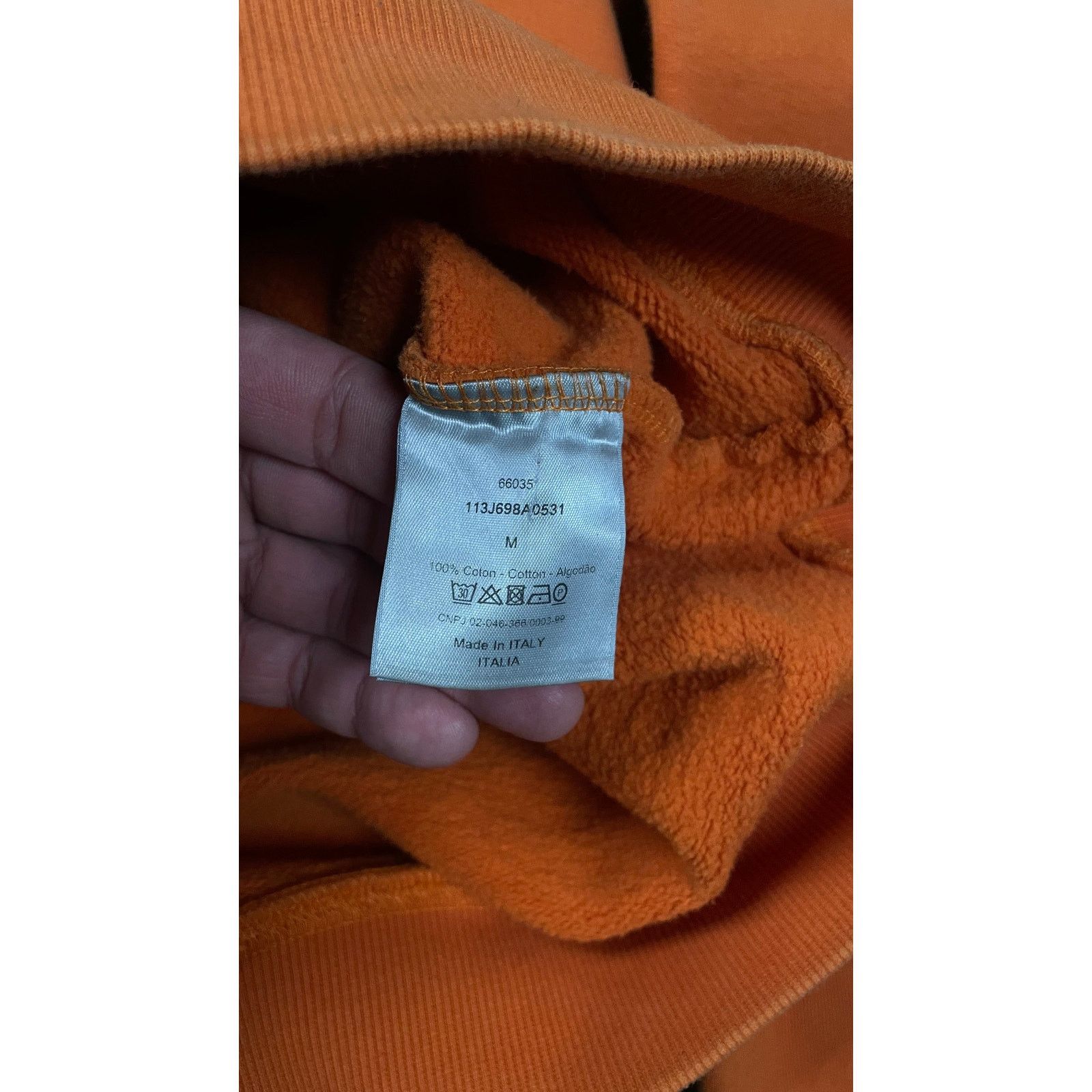 Dior Dior CD Logo Hoodie Orange Used Medium Size US M / EU 48-50 / 2 - 3 Thumbnail