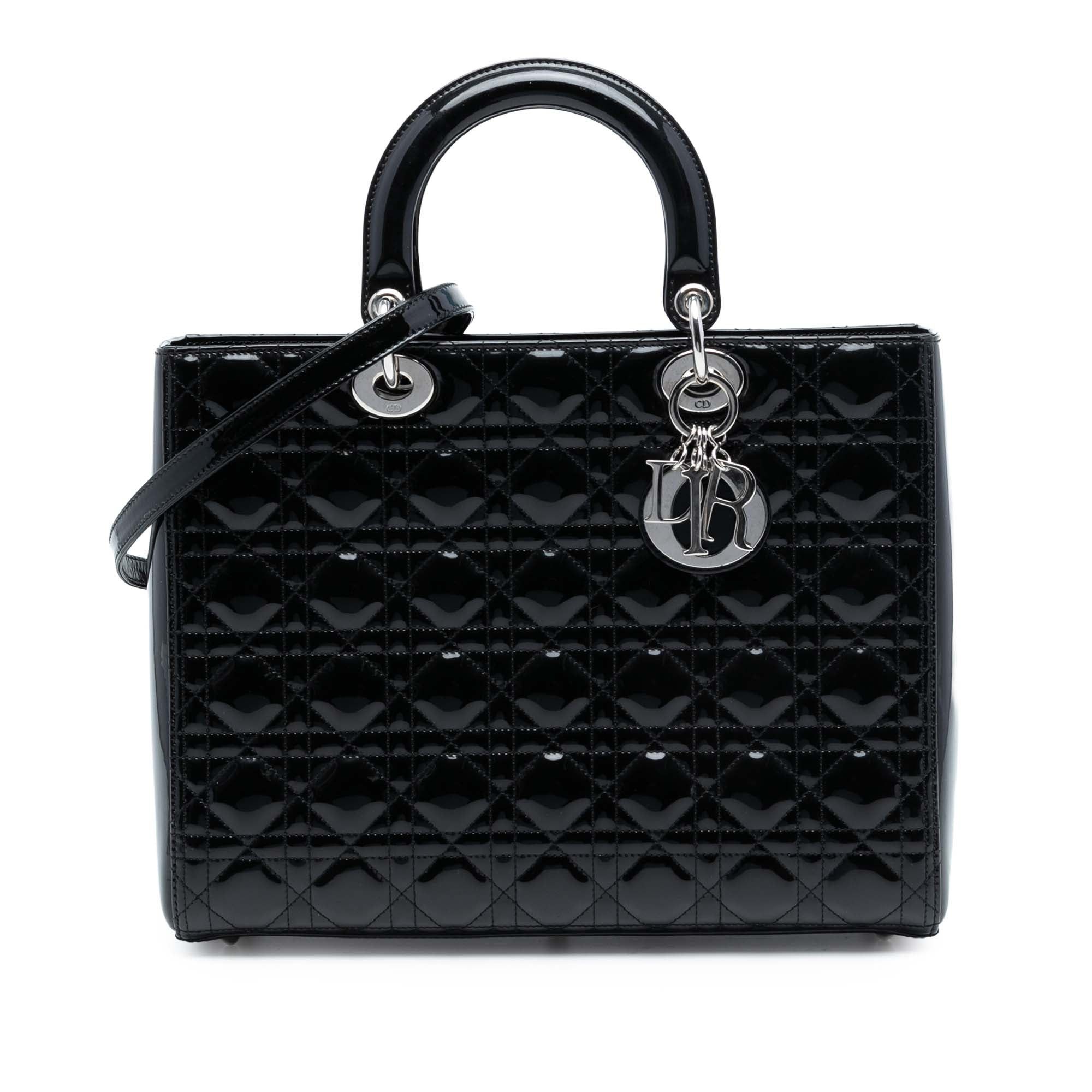Dior Large Patent Cannage Lady Dior Size ONE SIZE - 1 Thumbnail