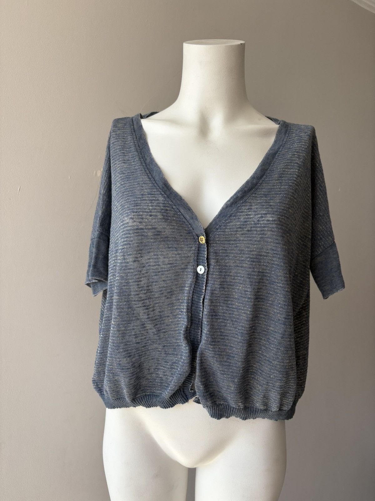 Vintage Na Na Italy silk blouse Size L / US 10 / IT 46 - 4 Thumbnail