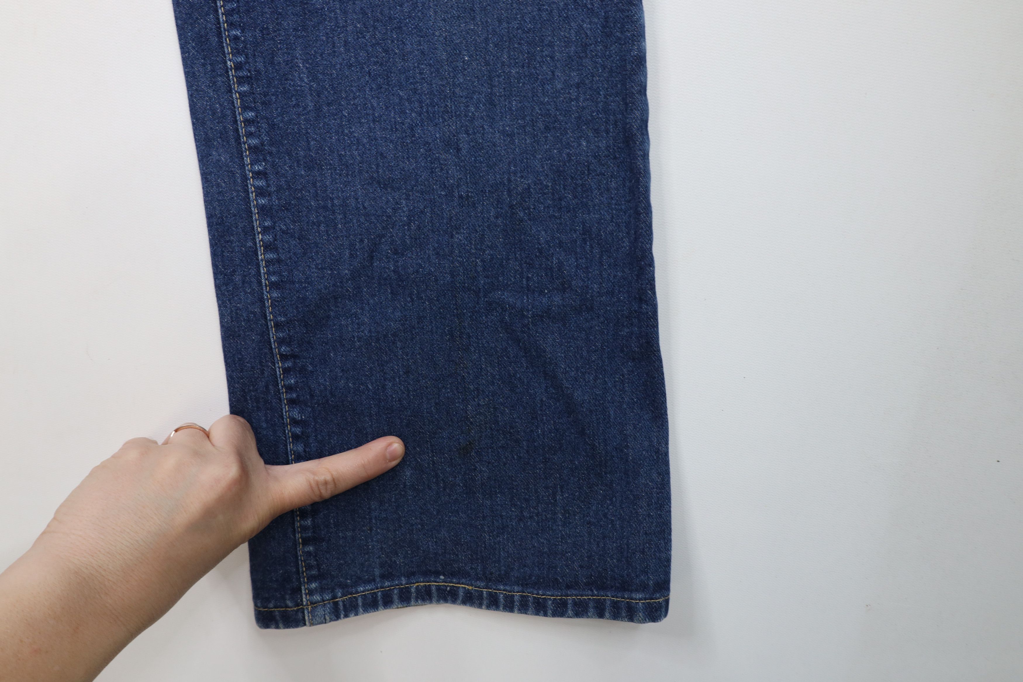 Lee × Vintage Vintage 70s Lee Flared Wide Leg Denim Jeans Blue Cotton USA Size US 38 / EU 54 - 5 Thumbnail