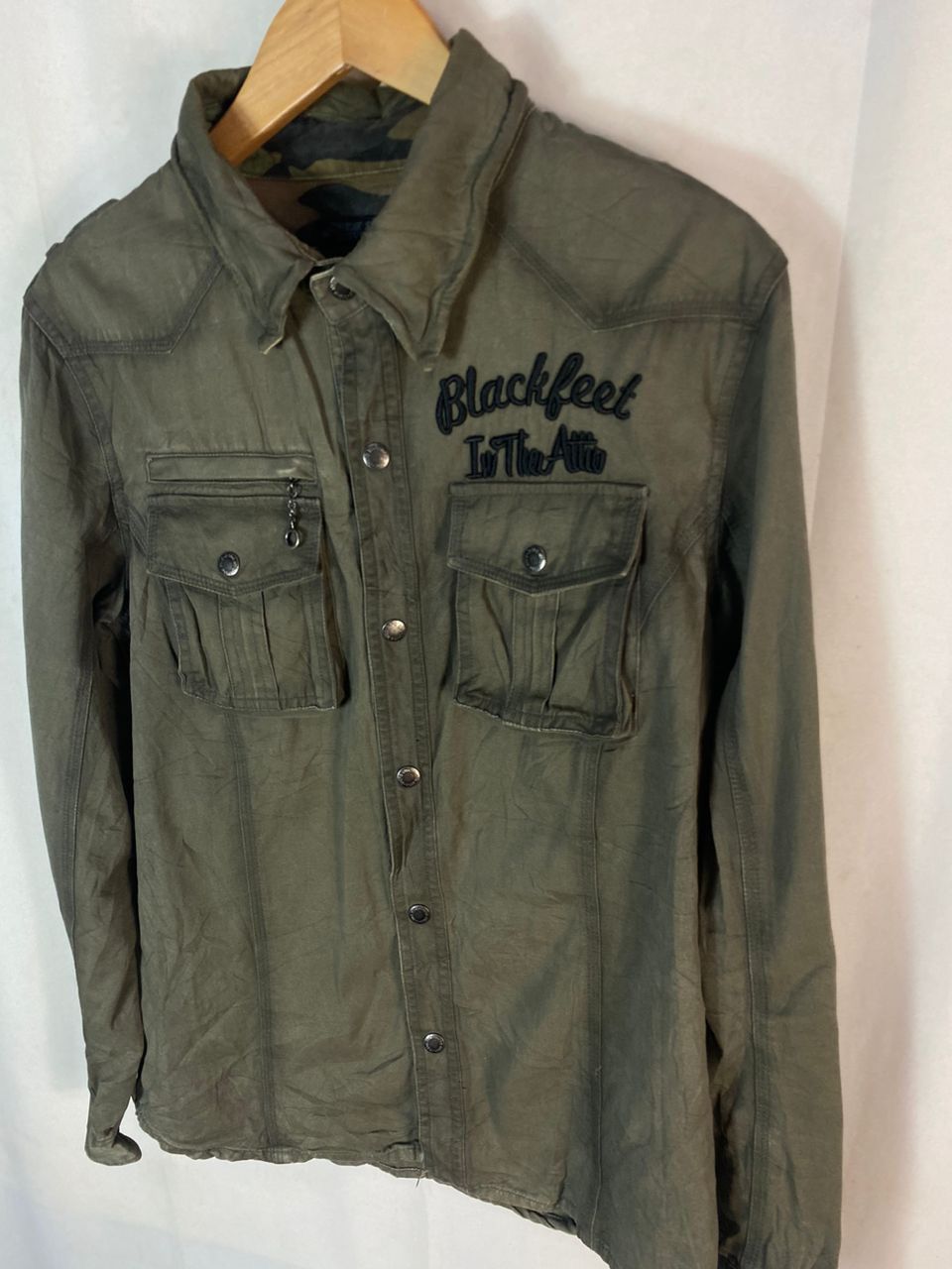 In The Attic × Seditionaries In the attic spellout snap button long sleeve shirt Size US M / EU 48-50 / 2 - 3 Thumbnail