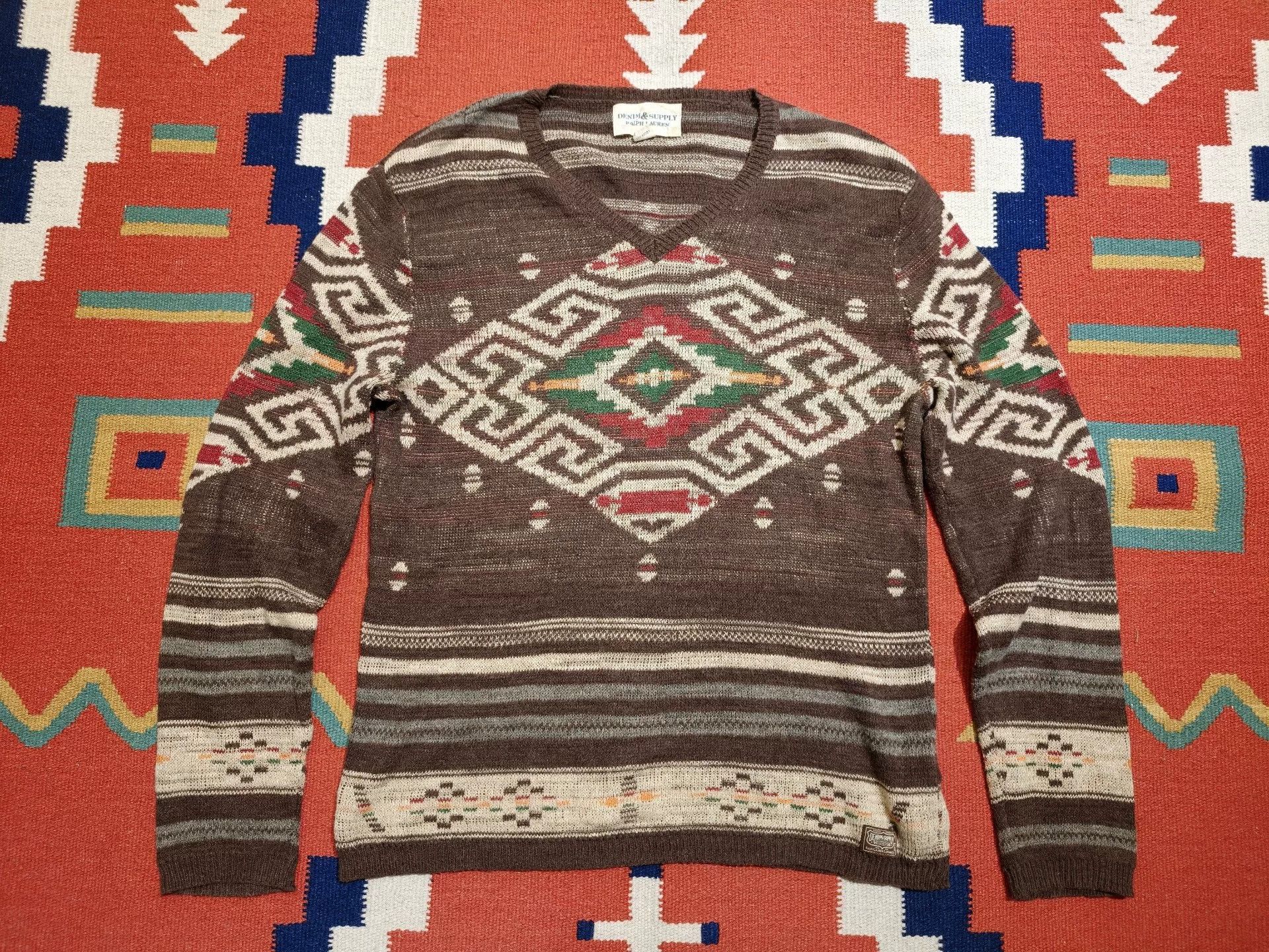 RRL Ralph Lauren RRL Polo Denim Supply Southwest Sweater Size US M / EU 48-50 / 2 - 1 Thumbnail