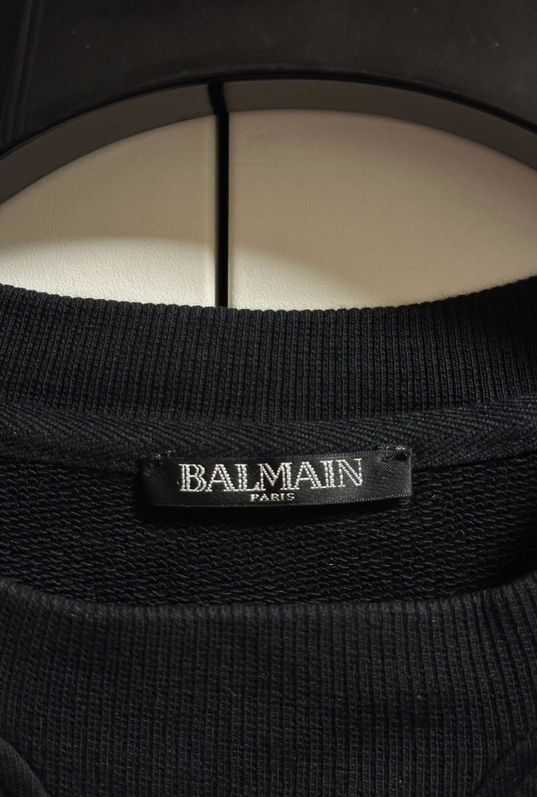 Balmain Balmain Black Logo Sweatshirt Sz.L Size US L / EU 52-54 / 3 - 4 Thumbnail