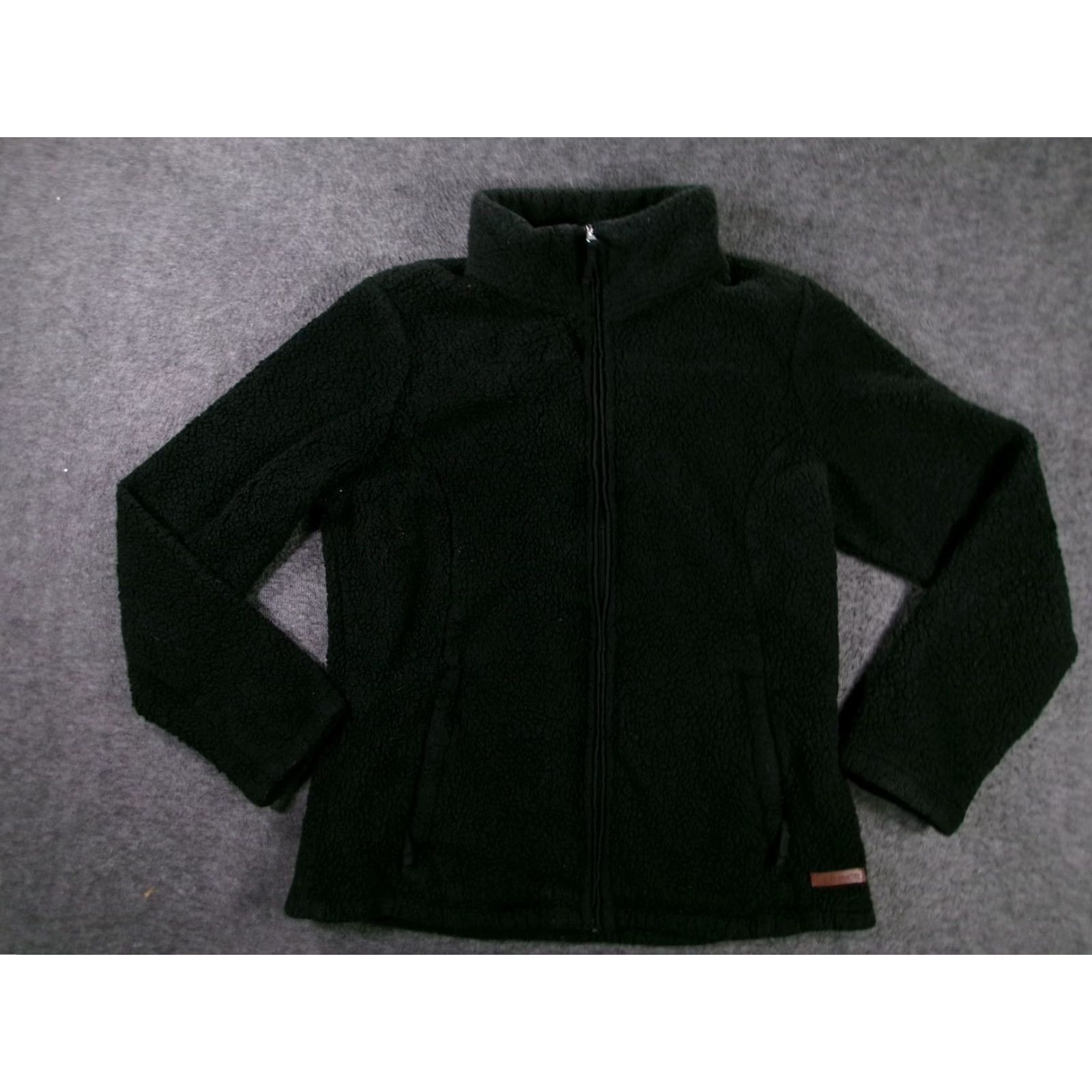 Free Country Free Country Jacket Womens M Black Sherpa Fleece Full Zip Pockets Cozy Warm Size M / US 6-8 / IT 42-44 - 2 Thumbnail