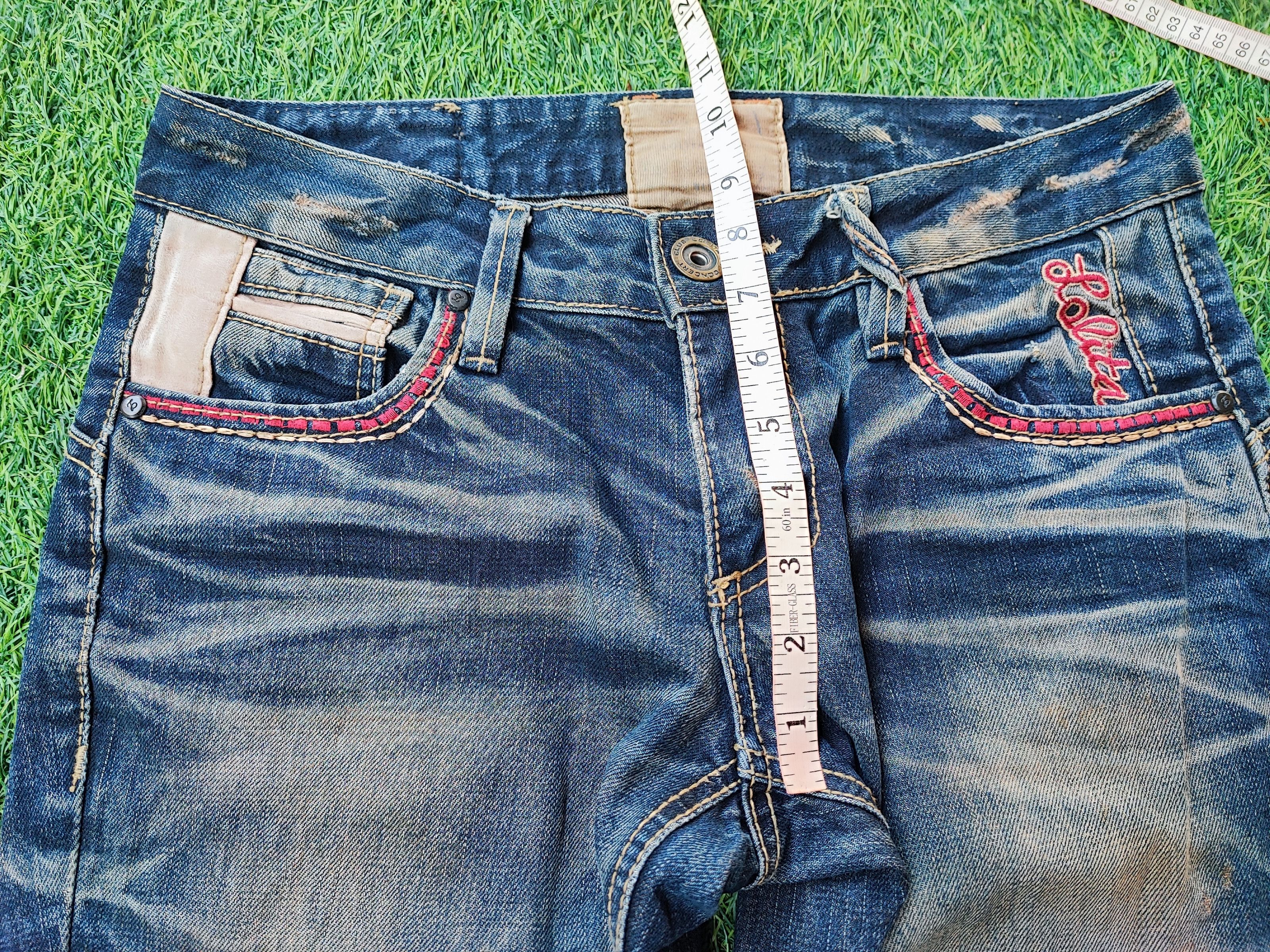 Japanese Brand Rare Yoshitomo Nara Lolita by Concert Club Distressed Jeans Size US 32 / EU 48 - 6 Thumbnail