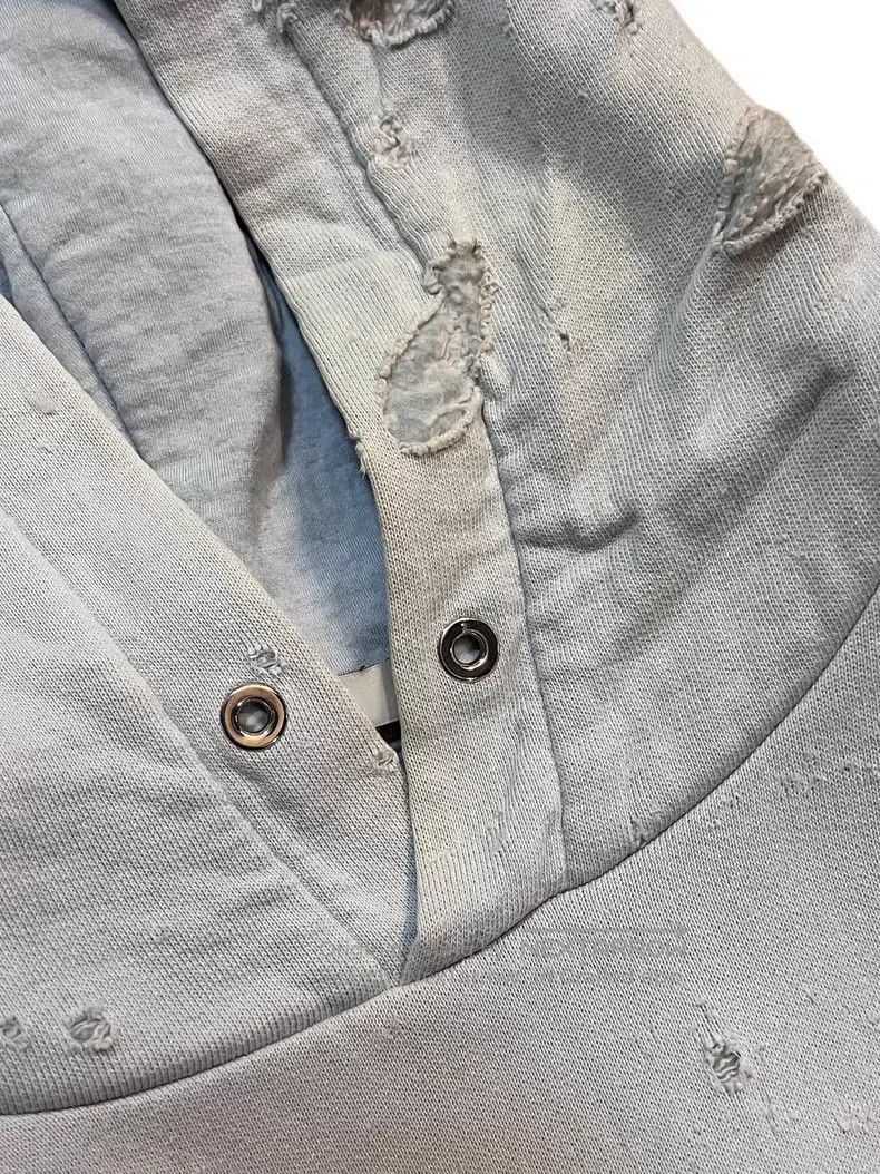 Givenchy Givenchy Bullet Hole/Ripped Hole Destroyed Hoodie Size US L / EU 52-54 / 3 - 3 Thumbnail