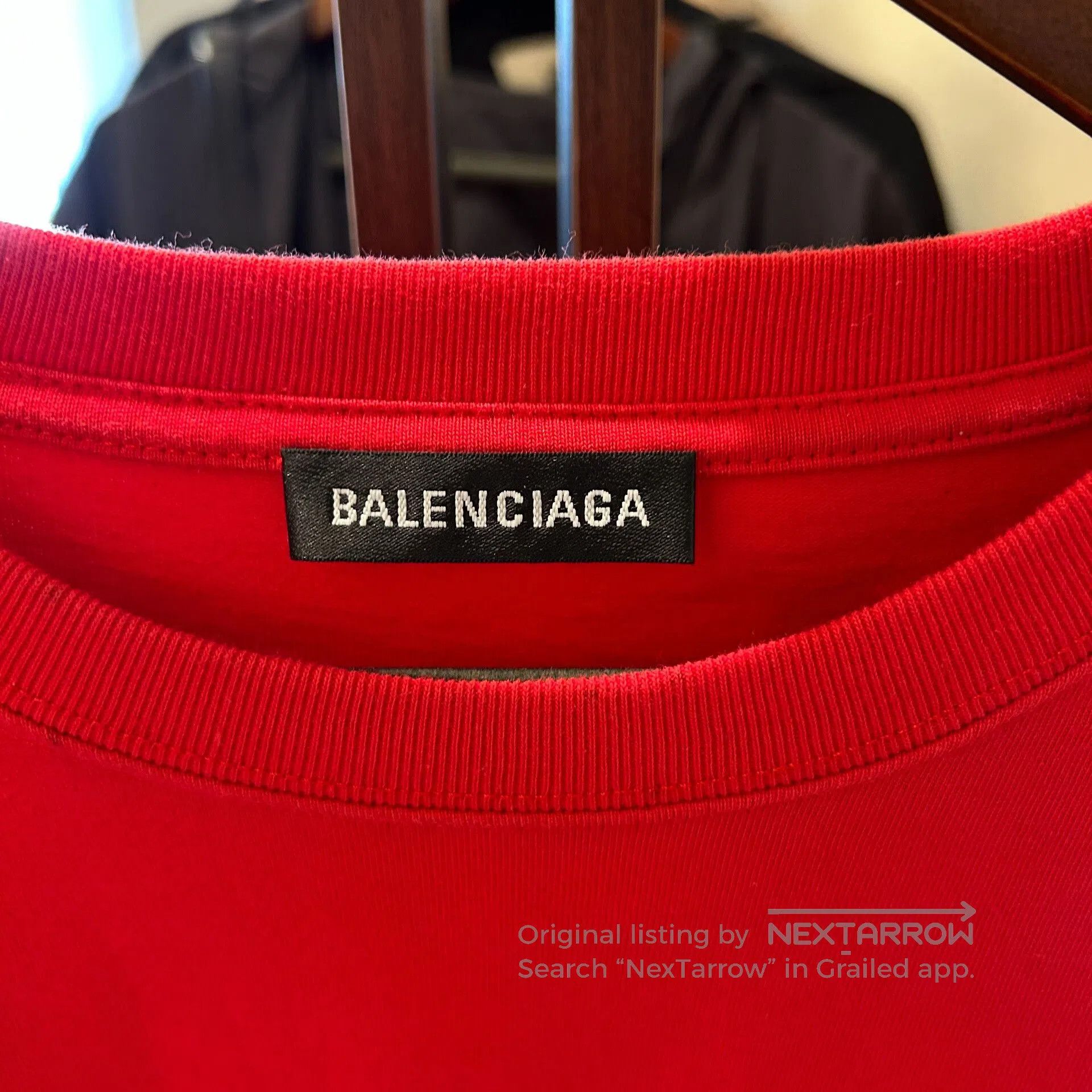 Balenciaga balenciaga red logo short sleeve t. Size US M / EU 48-50 / 2 - 4 Thumbnail