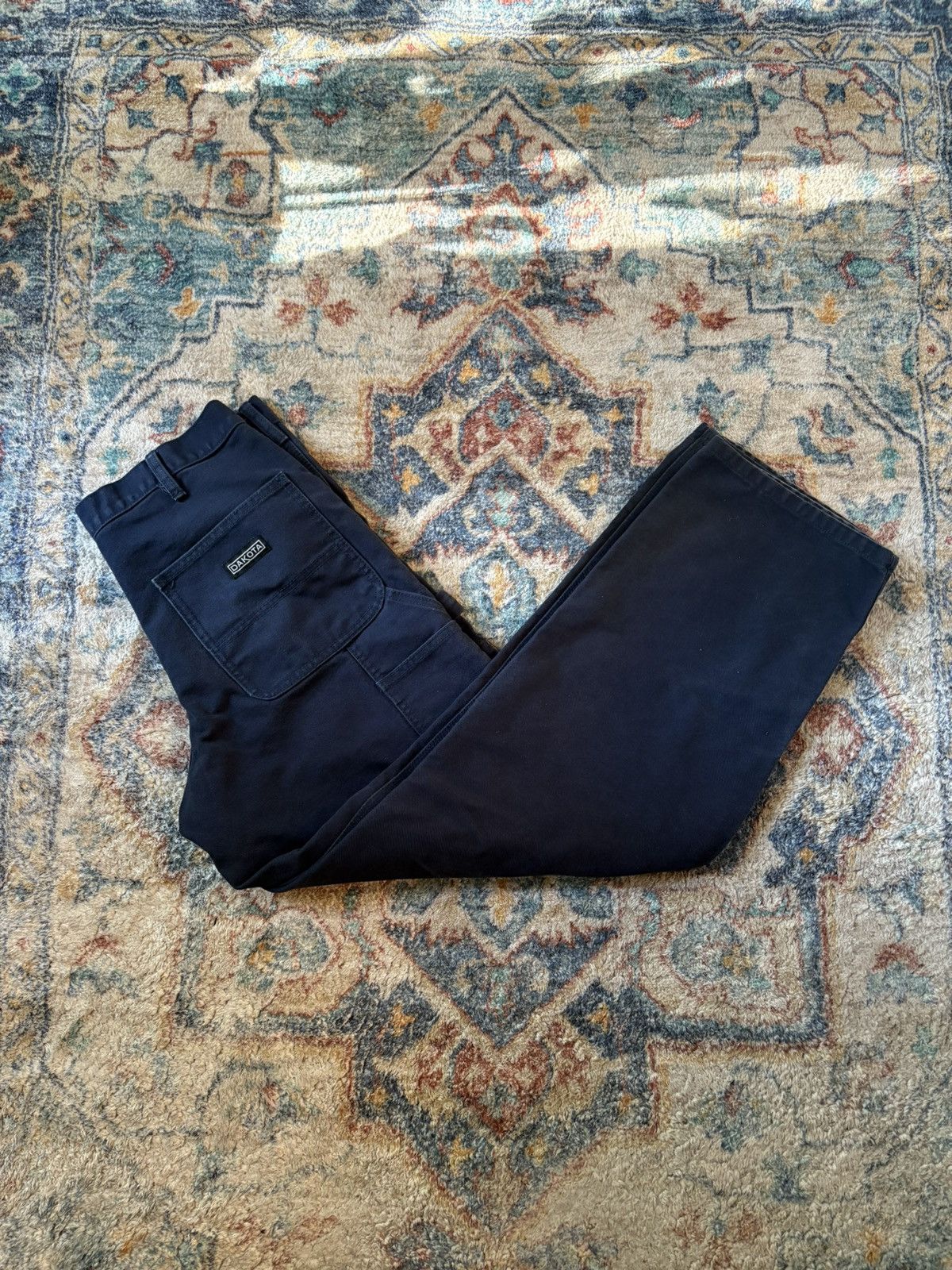 Dakota Grizzly Dakota Navy Double Knees Workwear Pants Size 32 Size US 32 / EU 48 - 1 Thumbnail