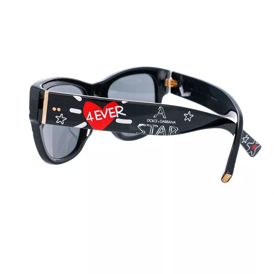 Dolce & Gabbana DOLCE & GABBANA DG 4338 Graffitti Star Heart Sunglasses Size ONE SIZE - 3 Thumbnail