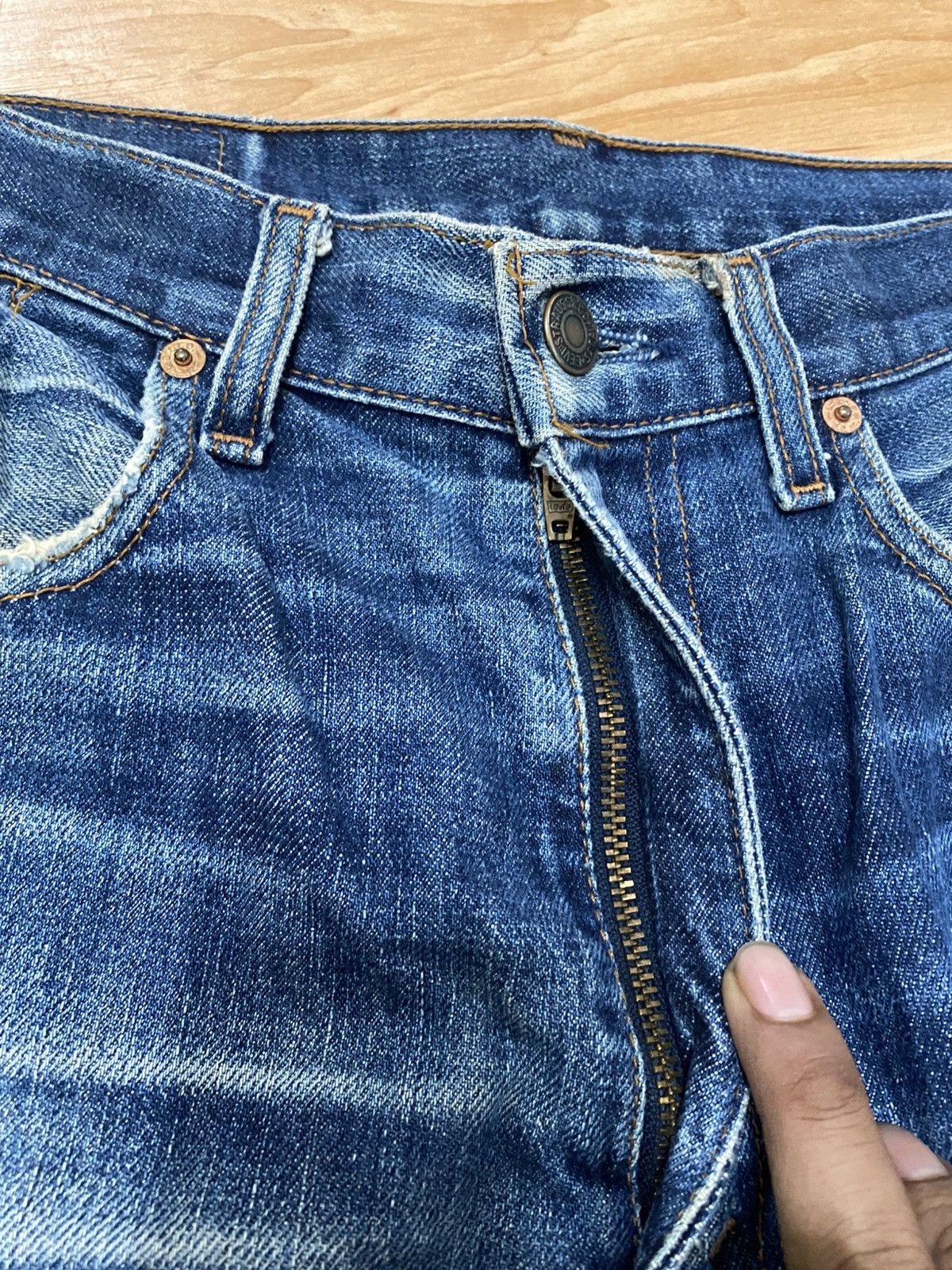 Levi's × Levi's Vintage Clothing × Vintage Vintage 90s levis denim distressed regular fits Size US 34 / EU 50 - 8 Thumbnail
