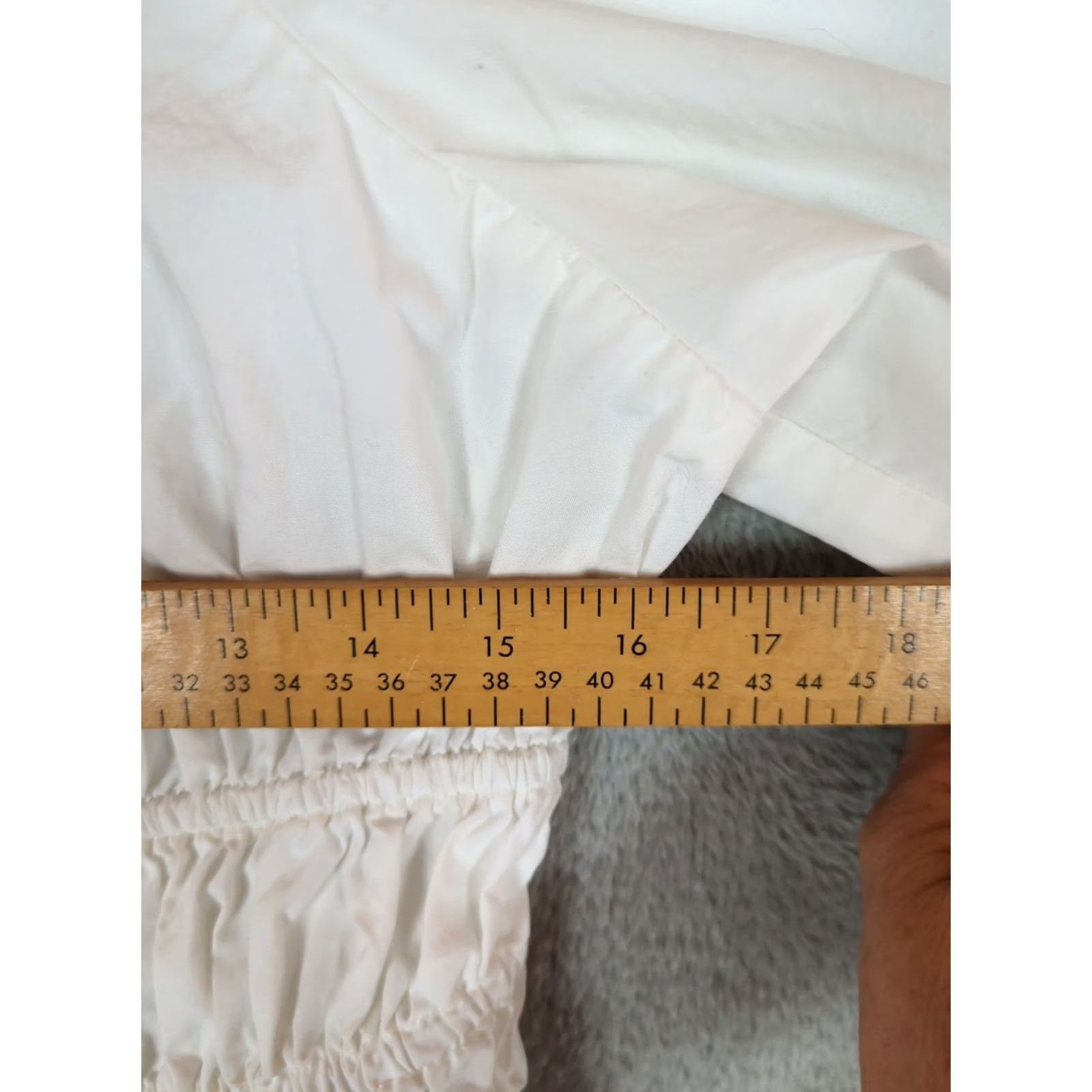Gap Gap White Puff Sleeve Crop Top Blouse L Slim Casual Peasant Boho Cotton 100% Size L / US 10 / IT 46 - 6 Thumbnail