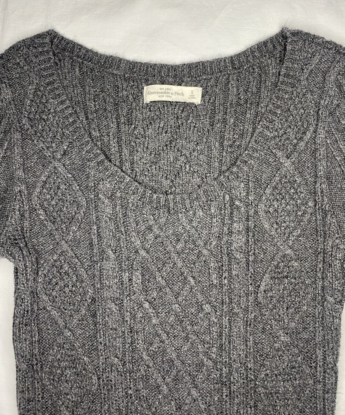 Abercrombie & Fitch Abercrombie Fitch Sweater Dress Sz Small Gray Ribbed Bodycon Size S / US 4 / IT 40 - 2 Thumbnail