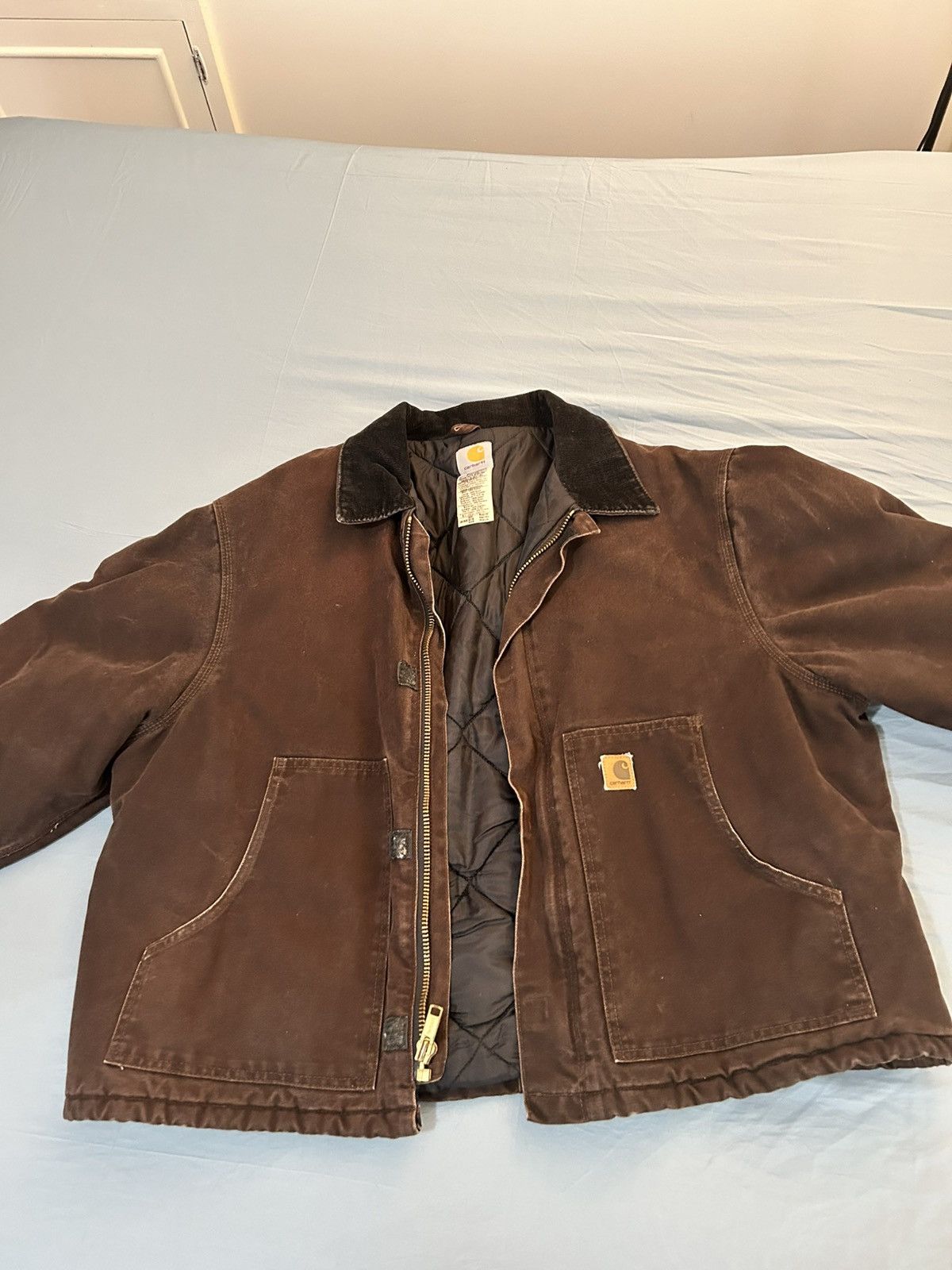 Carhartt Vintage 90s Carhartt J22 brown jacket 2xl Size US XXL / EU 58 / 5 - 13 Thumbnail