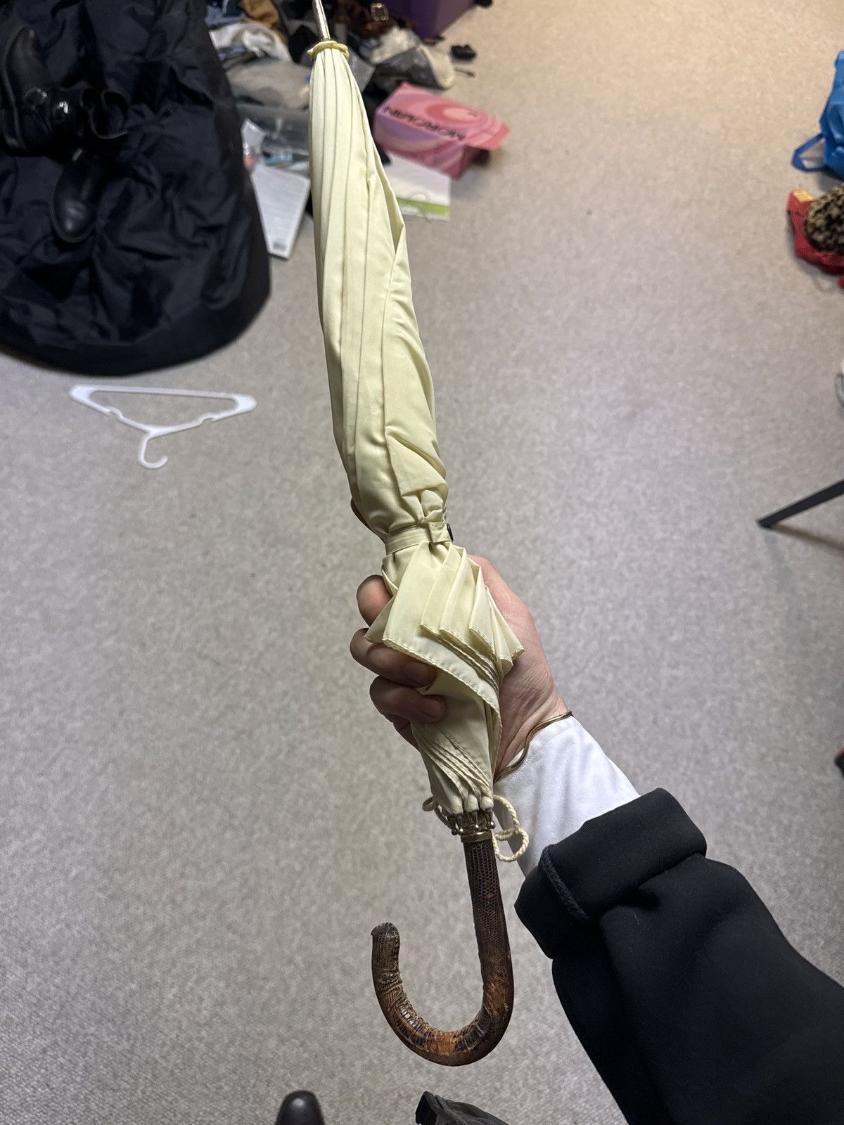 Other Vintage Exotic Cane Handle Umbrella – Crook Wood Handle Size ONE SIZE - 1 Thumbnail