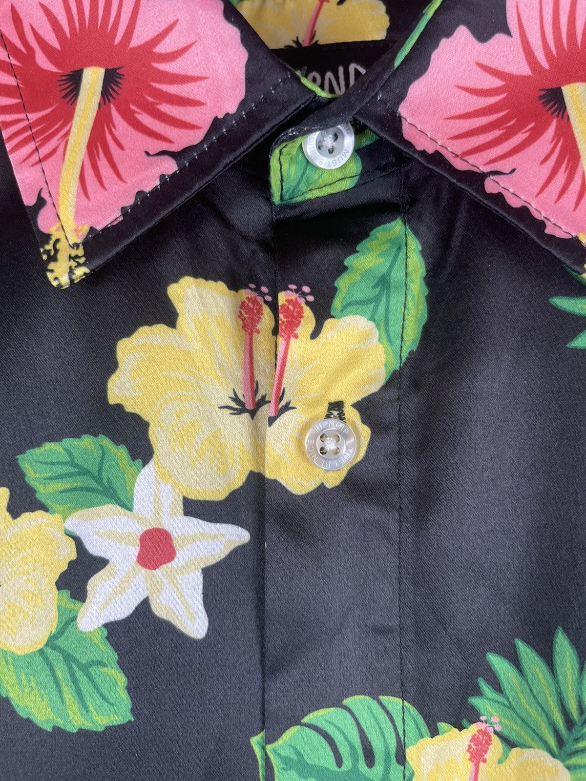 RIPNDIP RIPNDIP Hawaiian Shirt Alien Lucky Cat Floral Short Sleeve Size US S / EU 44-46 / 1 - 5 Thumbnail