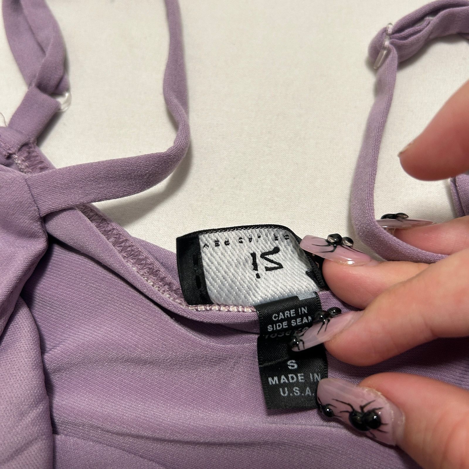 Other VTG Y2K 00's Purple Fitted Ruched Going Out Tank Top S Size S / US 4 / IT 40 - 4 Thumbnail