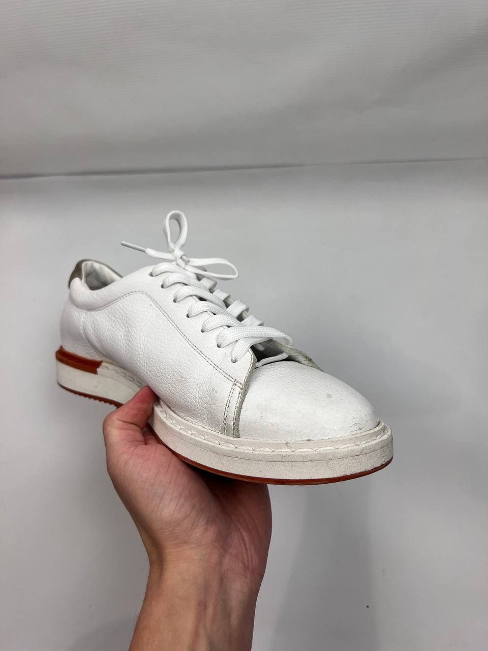 Brunello Cucinelli Brunello Cucinelli leather low trainers size 42 Size US 9 / EU 42 - 17 Thumbnail