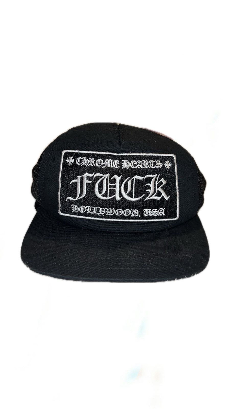 Chrome Hearts Chrome Hearts FUCK Hollywood Trucker Hat Size ONE SIZE - 1 Thumbnail