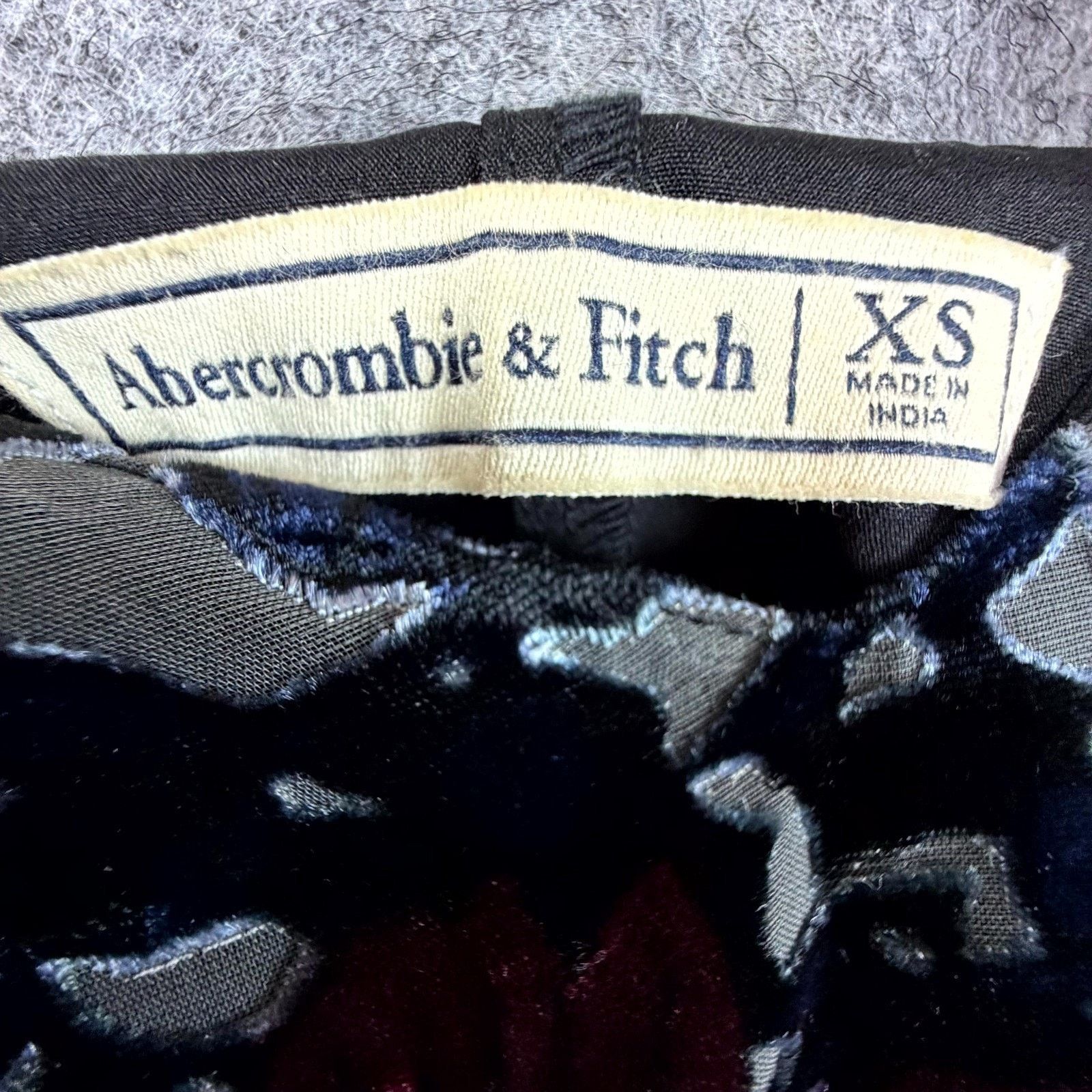 Abercrombie & Fitch Abercrombie Fitch Dress XS Black Velvet Mall Goth Dark Fairy Size XS / US 0-2 / IT 36-38 - 5 Thumbnail