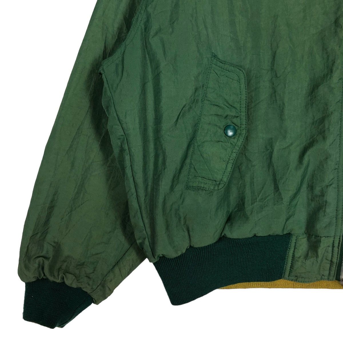 Hysteric Glamour 🔥90’s Vintage Reversible Bomber Jacket Communication Japan Size US L / EU 52-54 / 3 - 3 Thumbnail