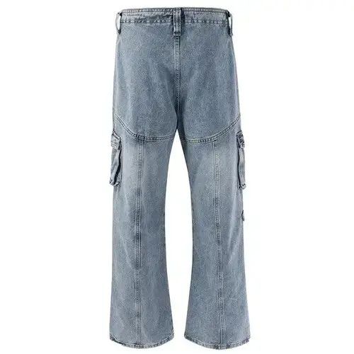 Japanese Brand Tactical Multi Pockets Baggy Jean Size US 29 - 2 Thumbnail