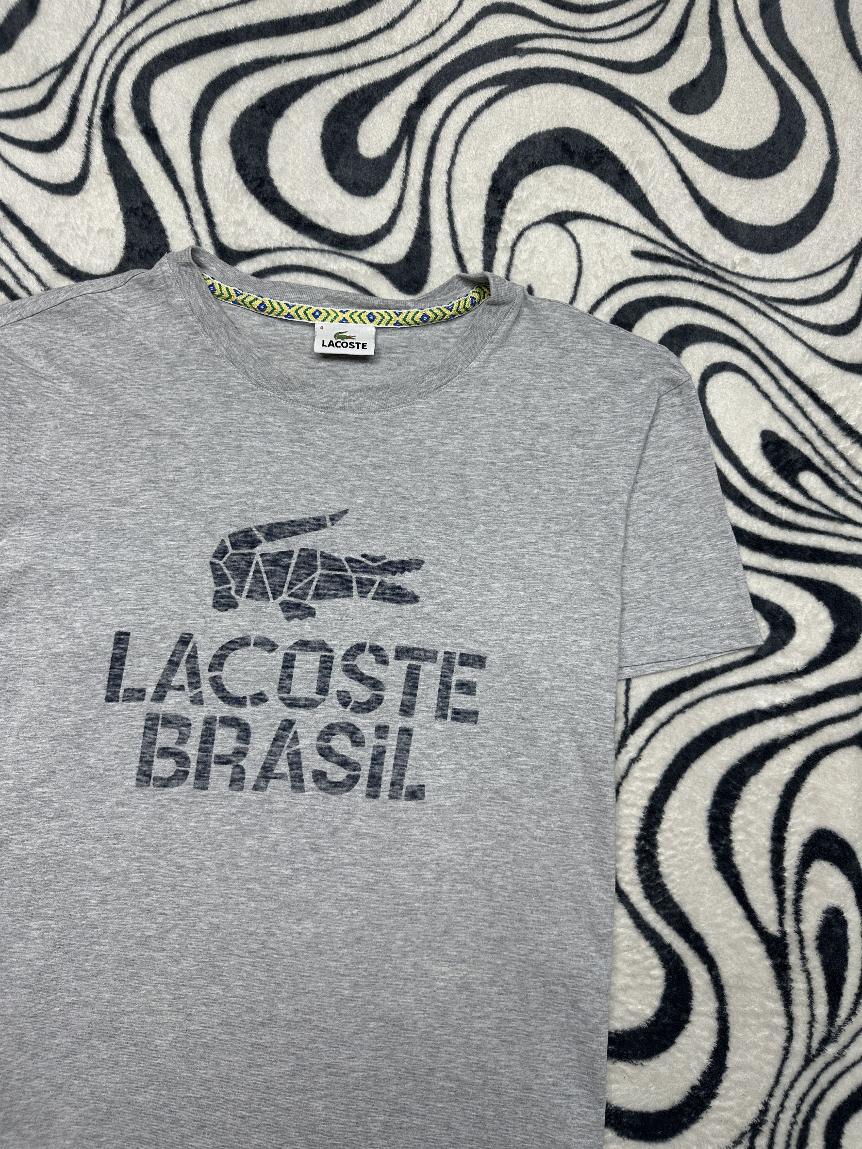 Lacoste Lacoste Brasil Vintage Mens T-Shirt Tee Y2K Size US M / EU 48-50 / 2 - 2 Thumbnail