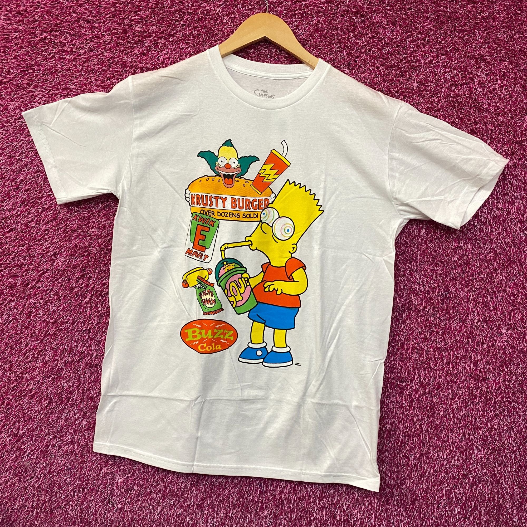 The Simpsons The Simpsons Bart Simpson Buzz Cola Krusty Burger Graphic T- Size US L / EU 52-54 / 3 - 3 Thumbnail