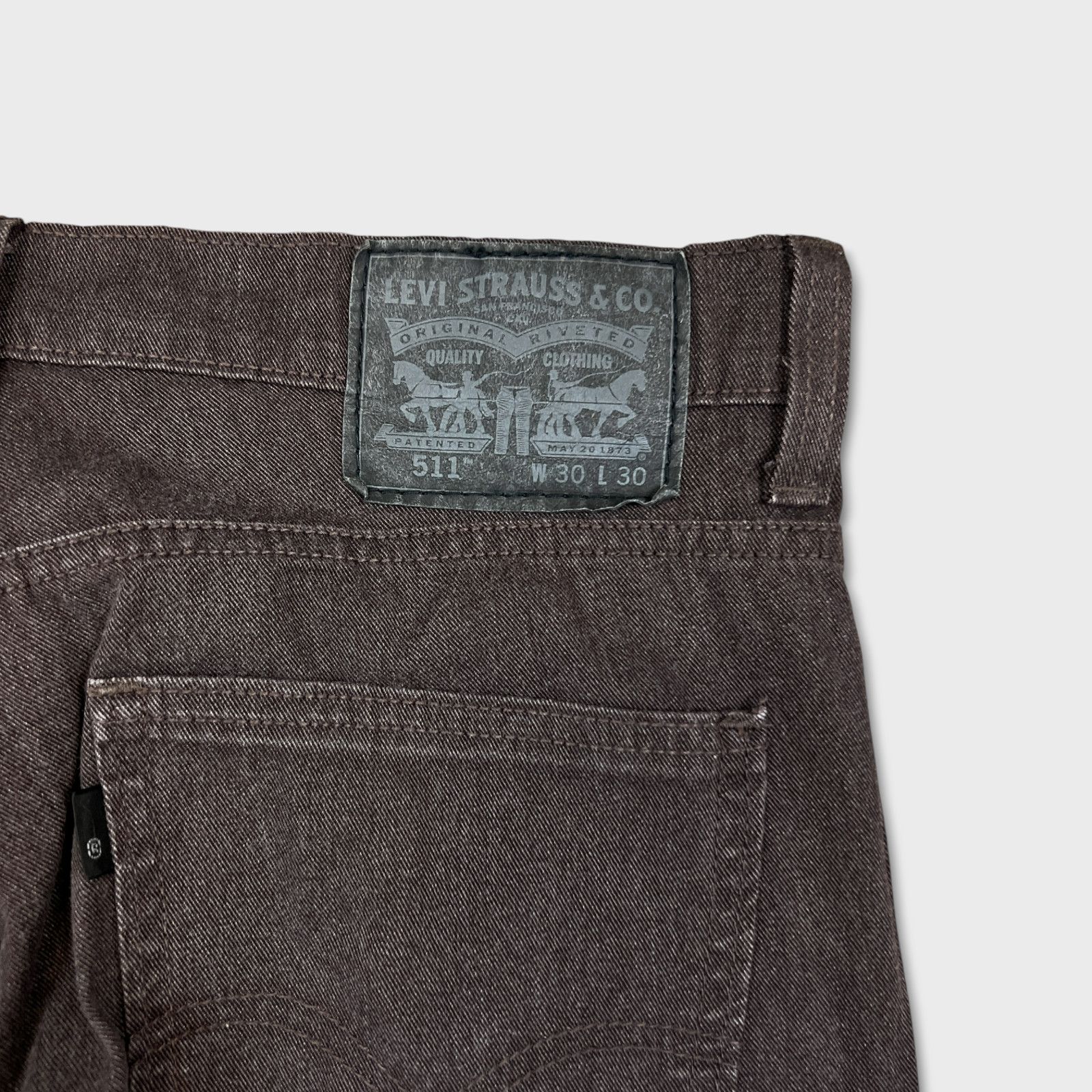 Levi's × Vintage Levi's 511 Jeans Mens 30x30 Slim Fit American Trousers Pants Size US 30 / EU 46 - 6 Thumbnail