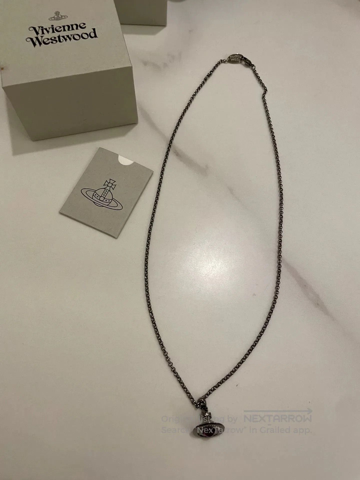Vivienne Westwood Vivienne Westwood Purple Orb Saturn Necklace. Size ONE SIZE - 2 Thumbnail