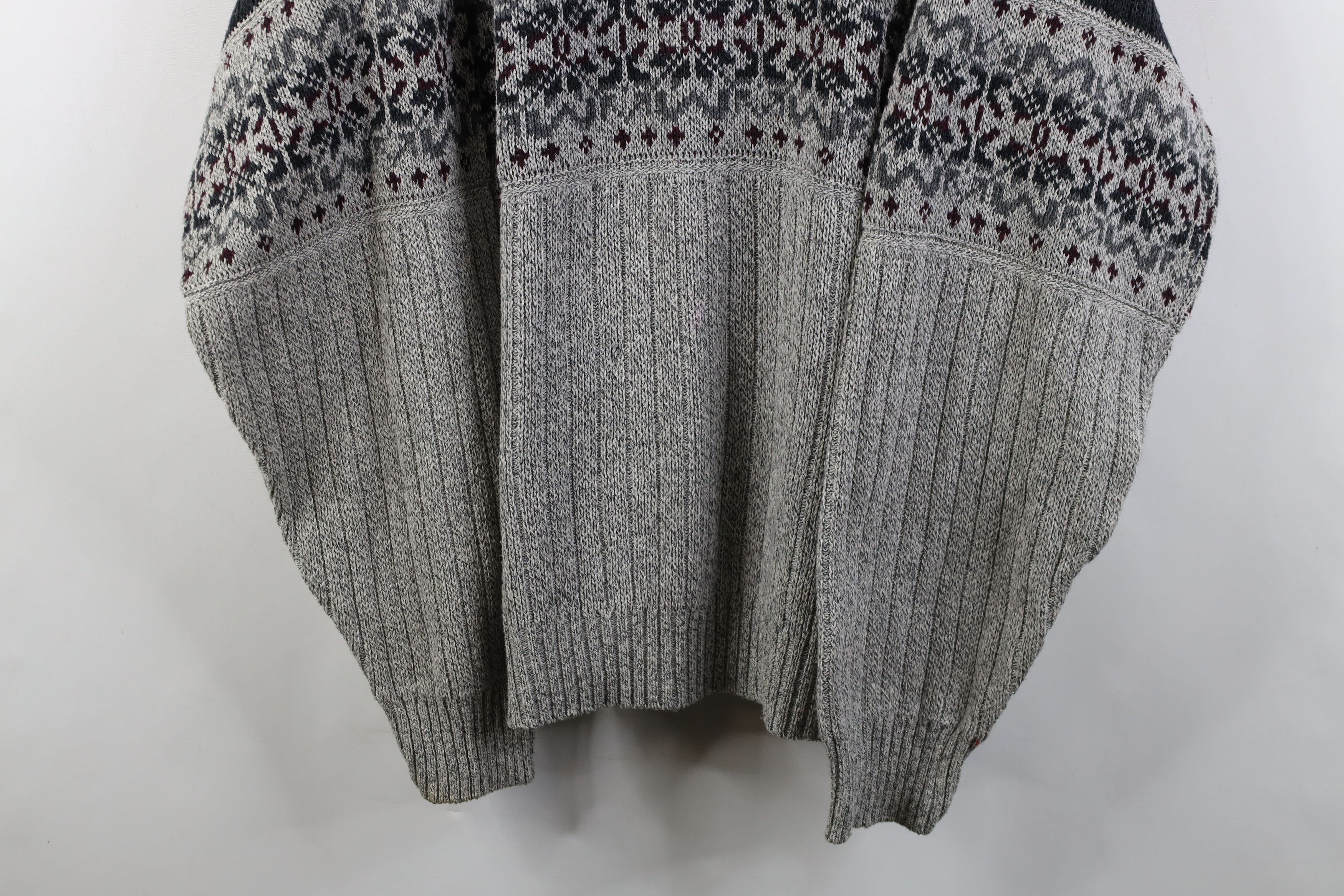 Vintage Vintage 90s Streetwear Ribbed Knit Crewneck Sweater USA Size US XL / EU 56 / 4 - 3 Thumbnail