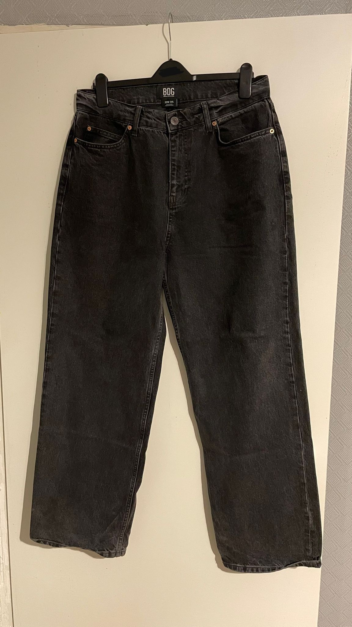 Bdg BDG Urban Outfitters Jack Jeans Denim Black Baggy 32x34 Size US 32 / EU 48 - 1 Thumbnail