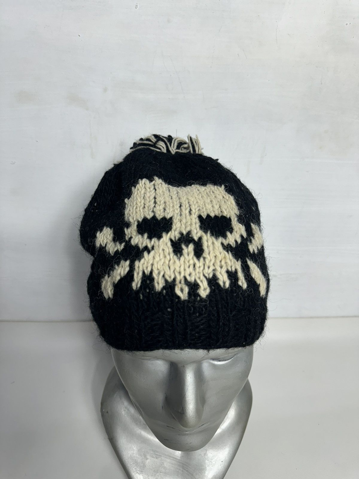 Japanese Brand Skull Skeleton Punk Bondage Knitted Beanie Hats Size ONE SIZE - 2 Thumbnail