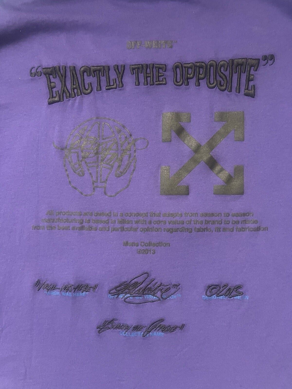 Off-White Exact Opp Over Skate Purple T-shirt Size US S / EU 44-46 / 1 - 3 Thumbnail