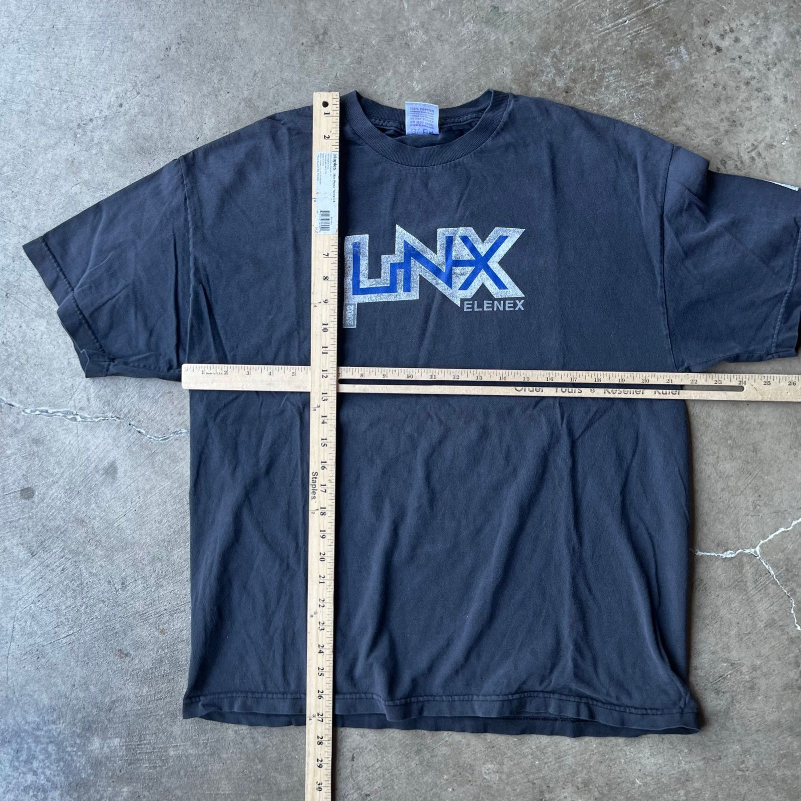 Vintage VINTAEG ELENEX SKATEBOARD DECK PROMO TEE SHIRT LARGE BLACK Size US L / EU 52-54 / 3 - 4 Thumbnail
