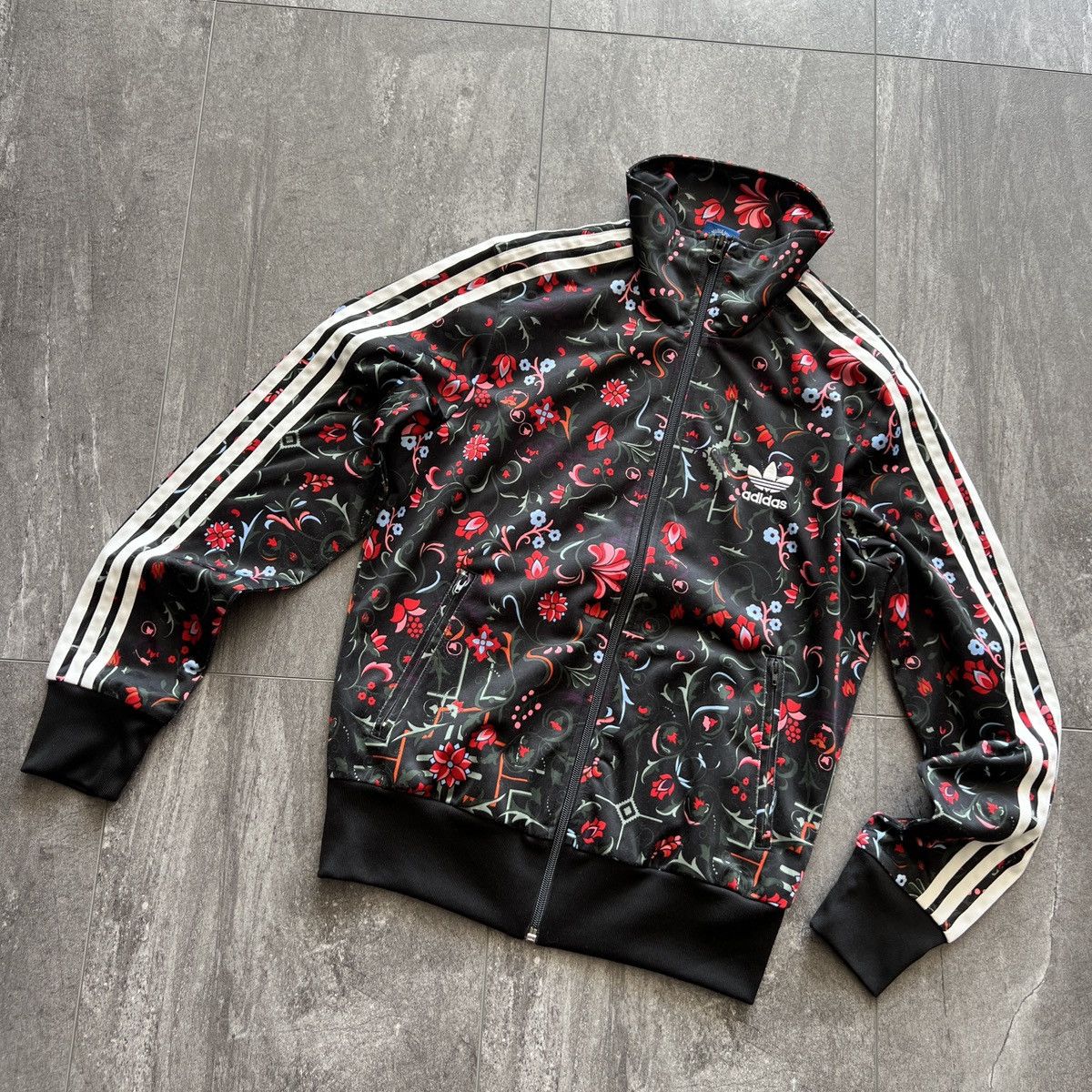 Adidas Streetwear Vintage ADIDAS AB2124 2015 Firebird Floral Track Jacket Tracksuit Grailed