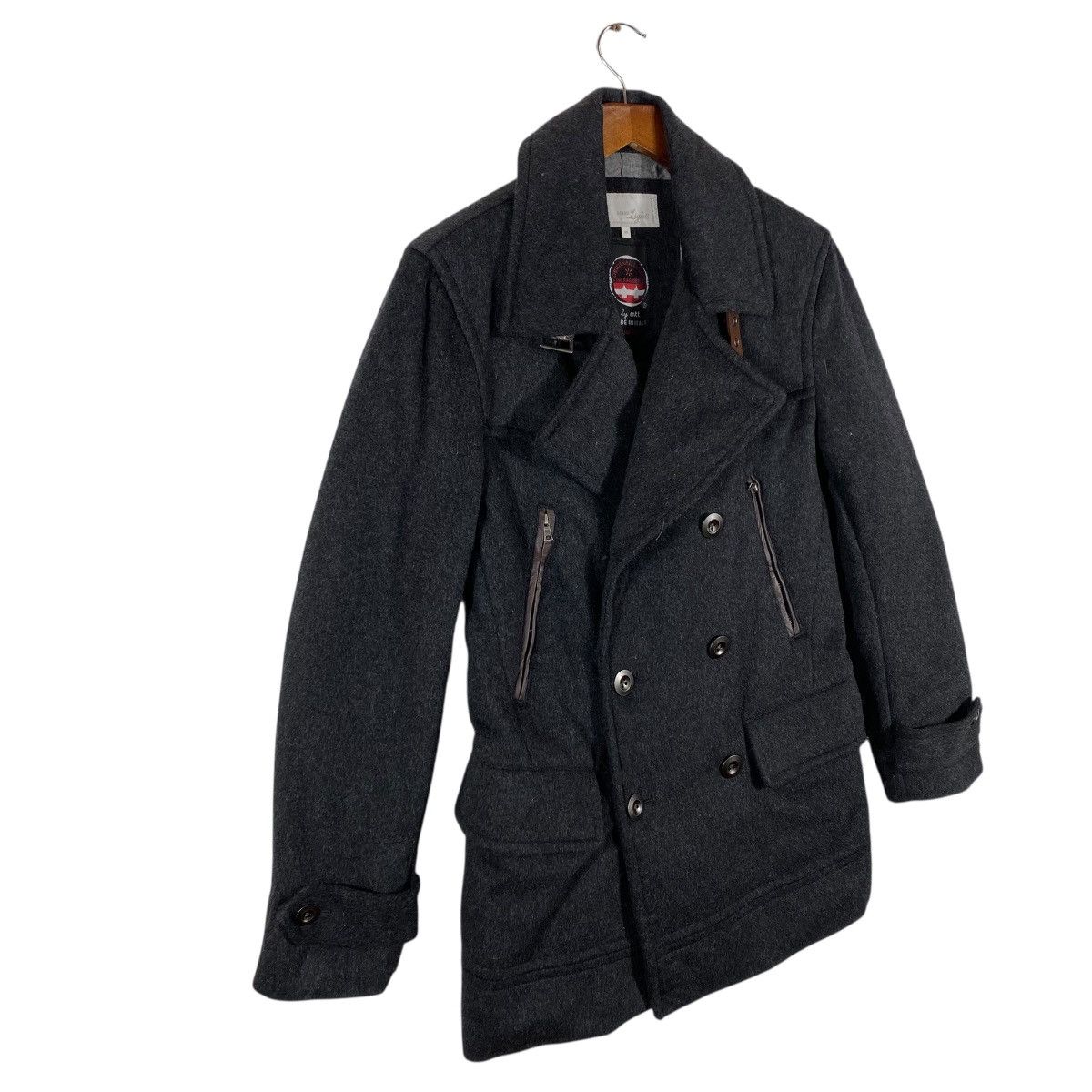 Beams Japan Beams Lights Italian Mtt Wool Blend Peacoat Size 44 (Fit M) Size US S / EU 44-46 / 1 - 3 Thumbnail