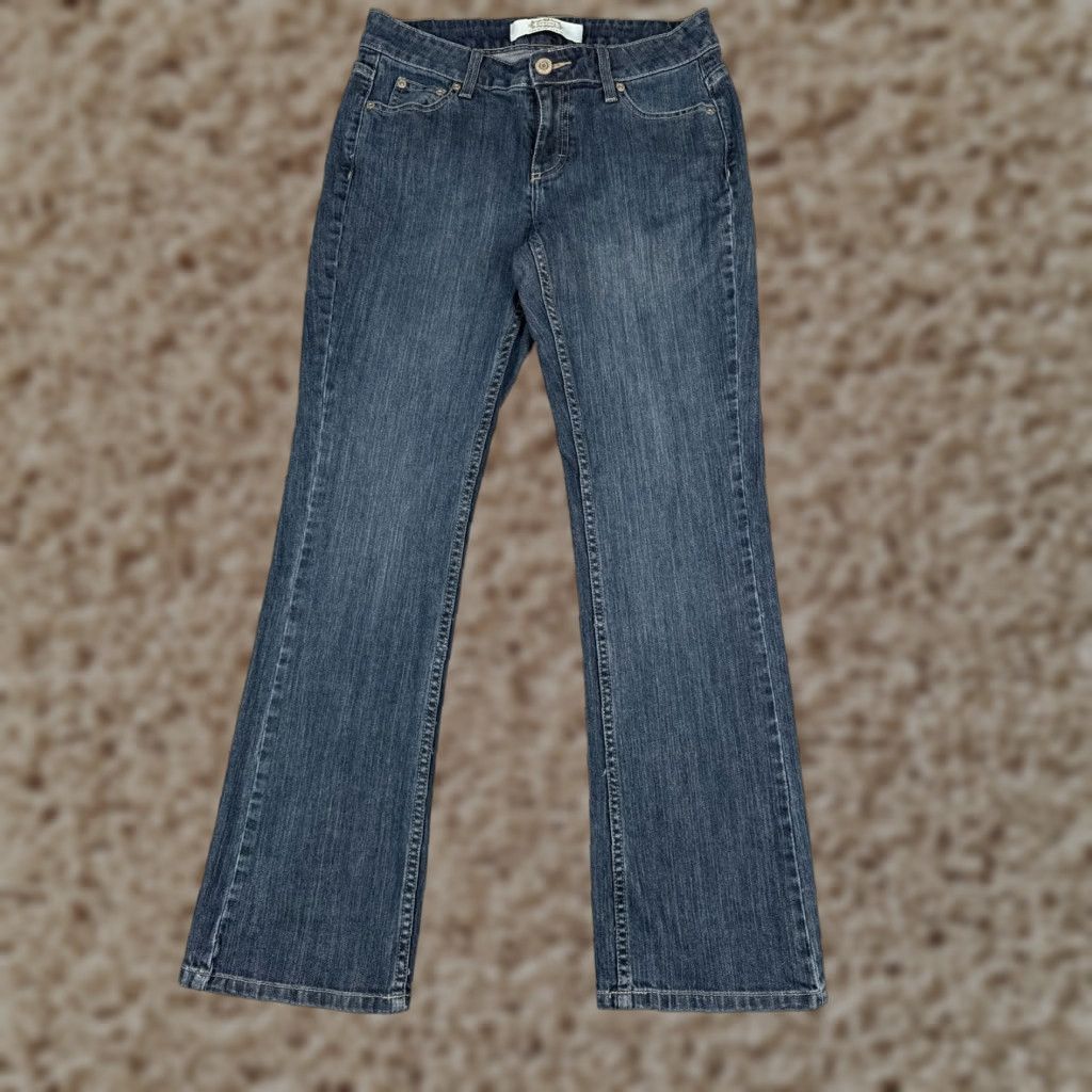 Merona VINTAGE Merona Women's Jeans Bootcut Low Rise 30x31 Denim Cotton Blend Blue 90s Womens Size 30" / US 8 / IT 44 - 1 Thumbnail