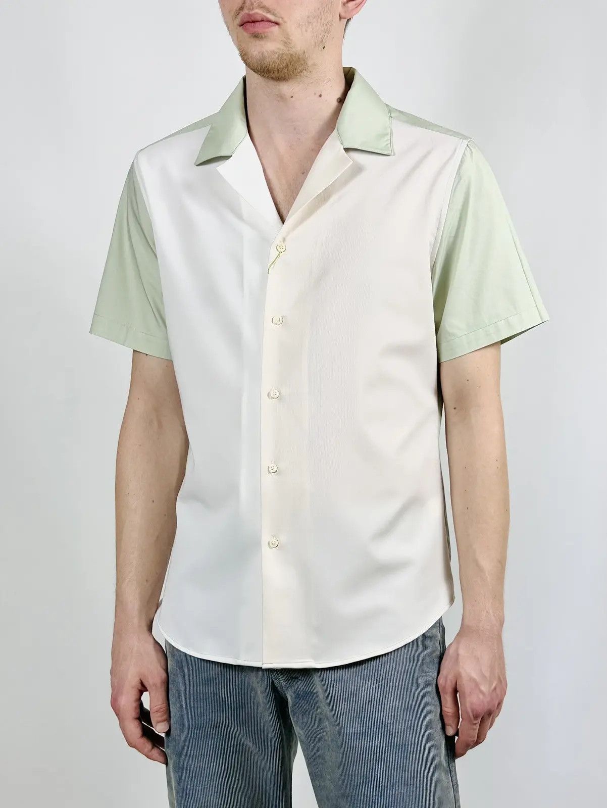 Gianni Feraud Gianni Feraud Camp Collar 3 Tone Short Sleeve Shirt Size US L / EU 52-54 / 3 - 2 Thumbnail