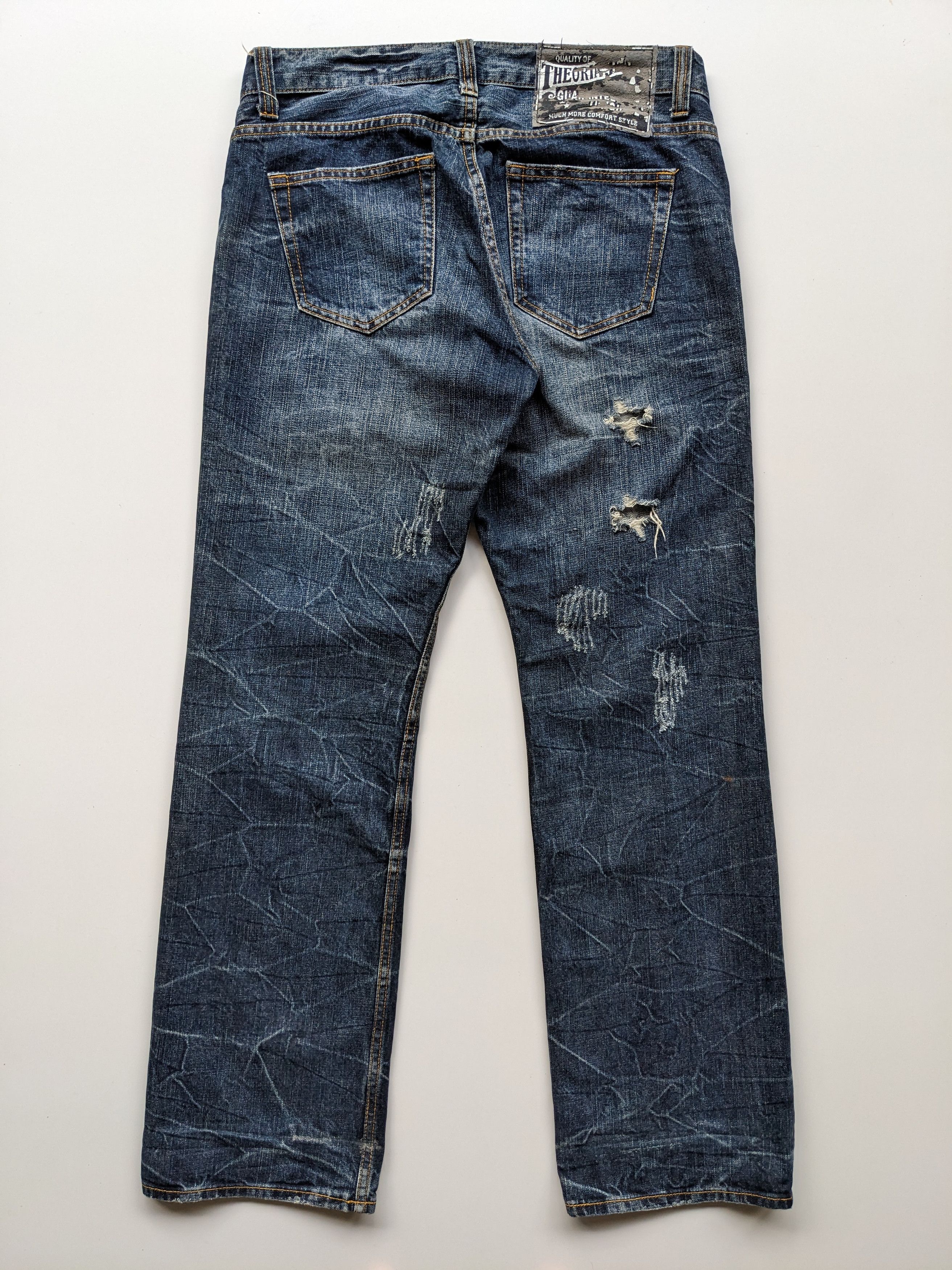 Japanese Brand Theoria Jeans python distressed jeans Size US 32 / EU 48 - 2 Thumbnail