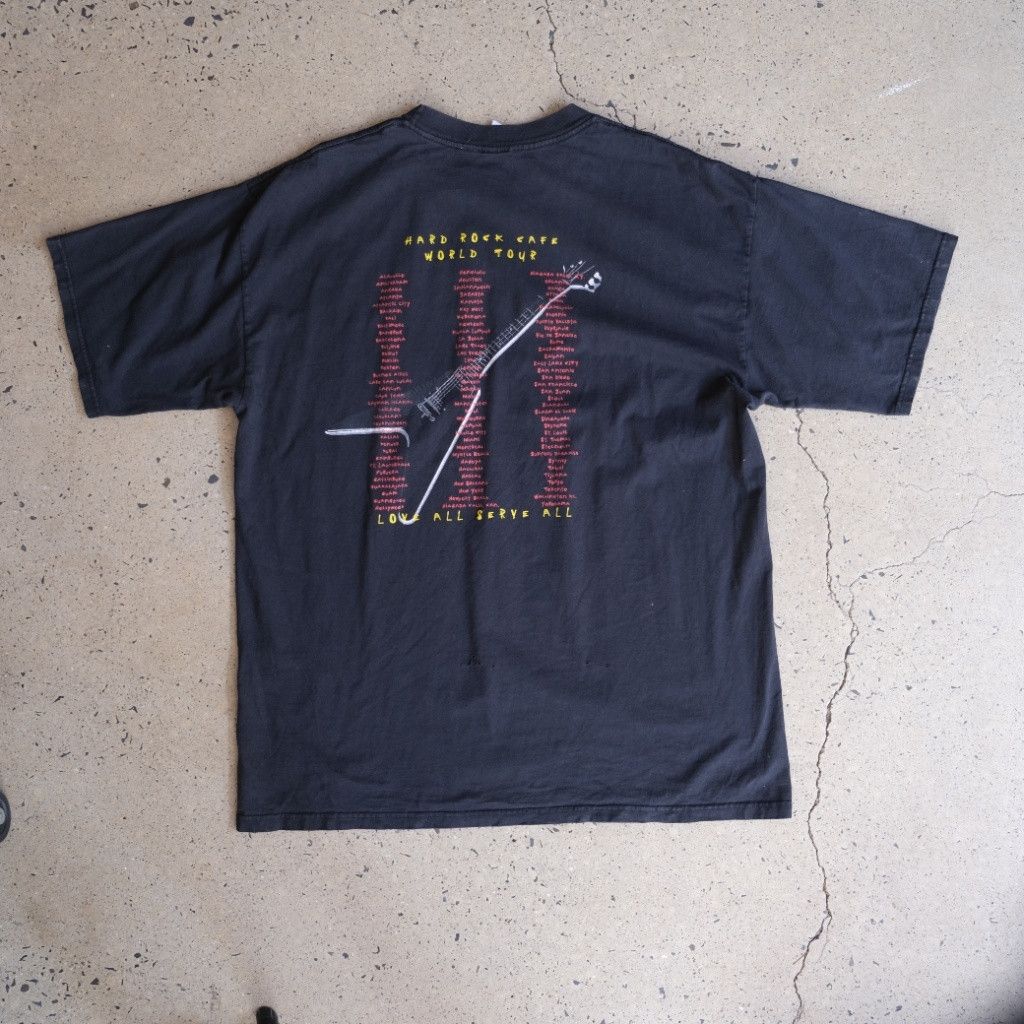 Hard Rock Cafe Hard Rock Cafe Vintage Black T-Shirt Music For Life Size US M / EU 48-50 / 2 - 2 Thumbnail
