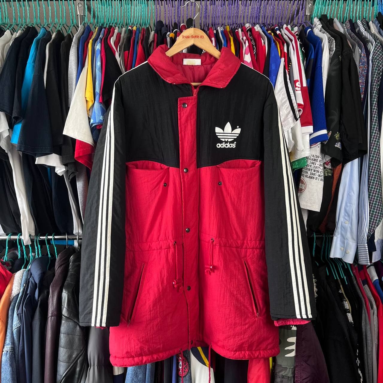 Adidas 80s Adidas Trefoil Football Soccer Training Jacket Parka Size US L / EU 52-54 / 3 - 2 Thumbnail