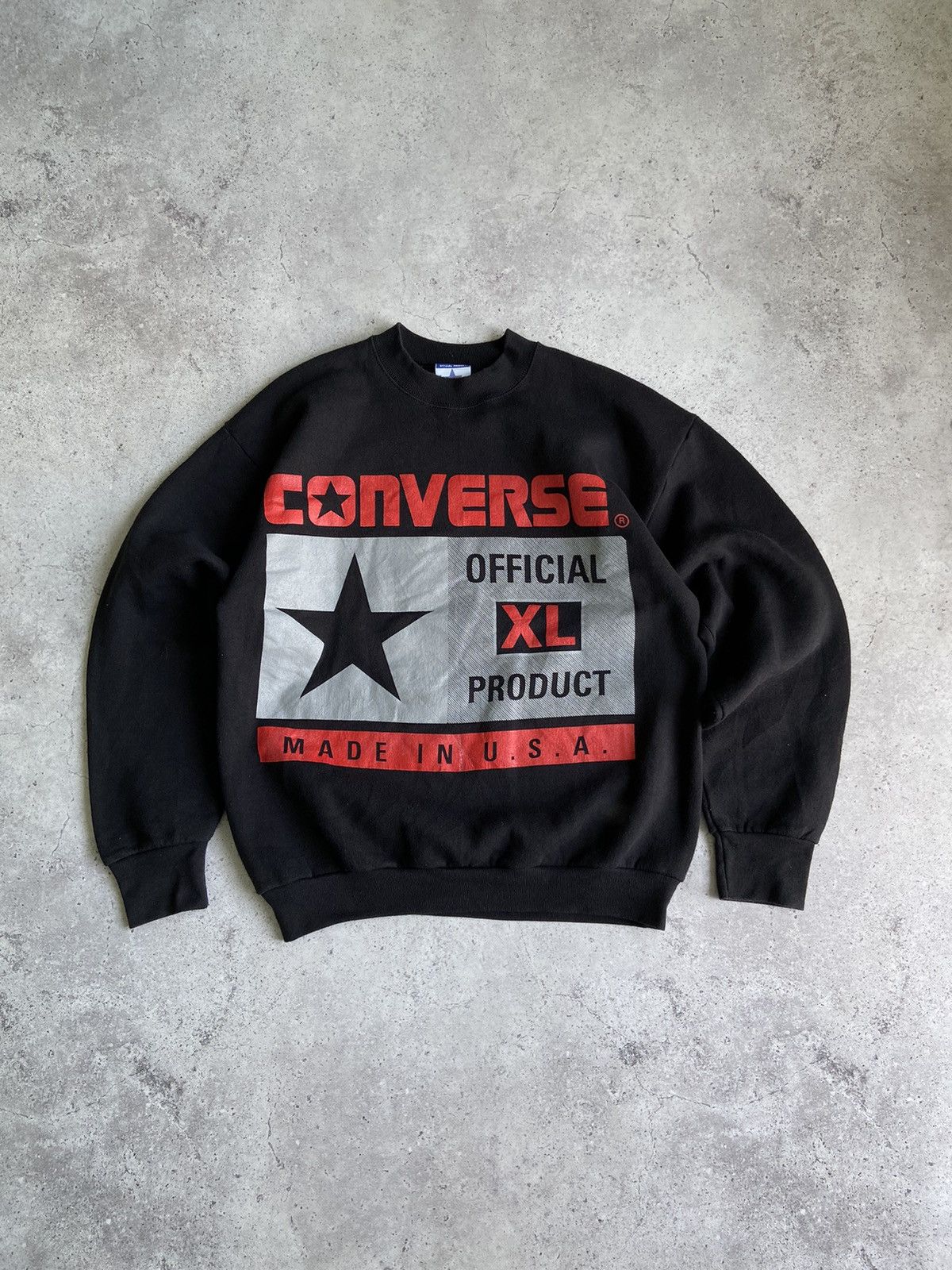 Converse × Vintage Vintage 80's CONVERSE OFFICIAL PRODUCT Sweatshirt Size US M / EU 48-50 / 2 - 1 Thumbnail