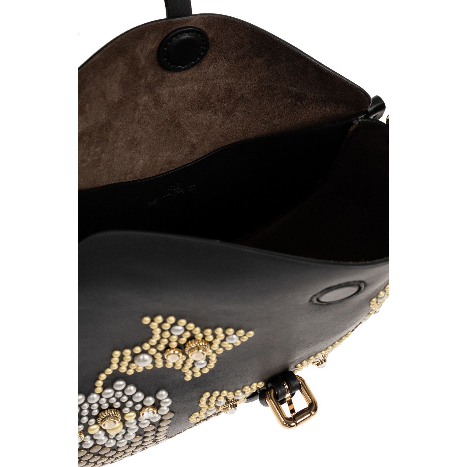 Etro ETRO Pony Medium Black Leather Crossbody Bag New & Authentic Size ONE SIZE - 4 Thumbnail