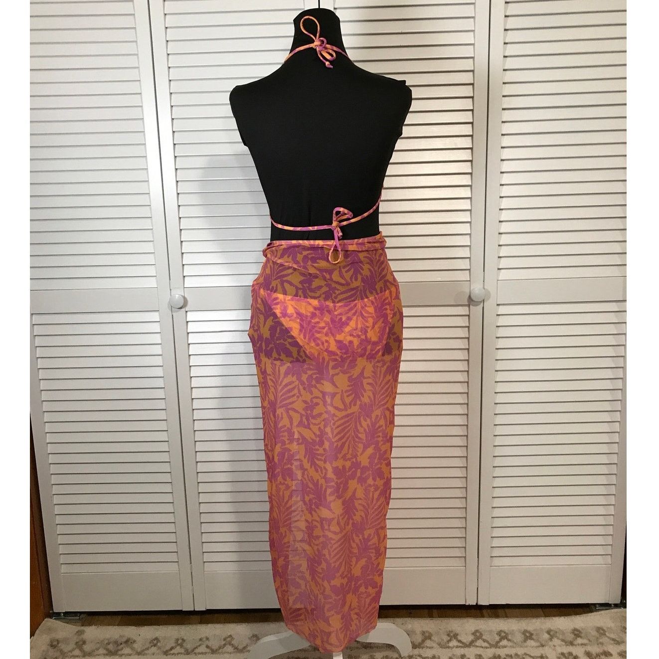 Other NWT Halter Triangle Top String Bikini Bottom Sarong S Size S / US 4 / IT 40 - 3 Thumbnail