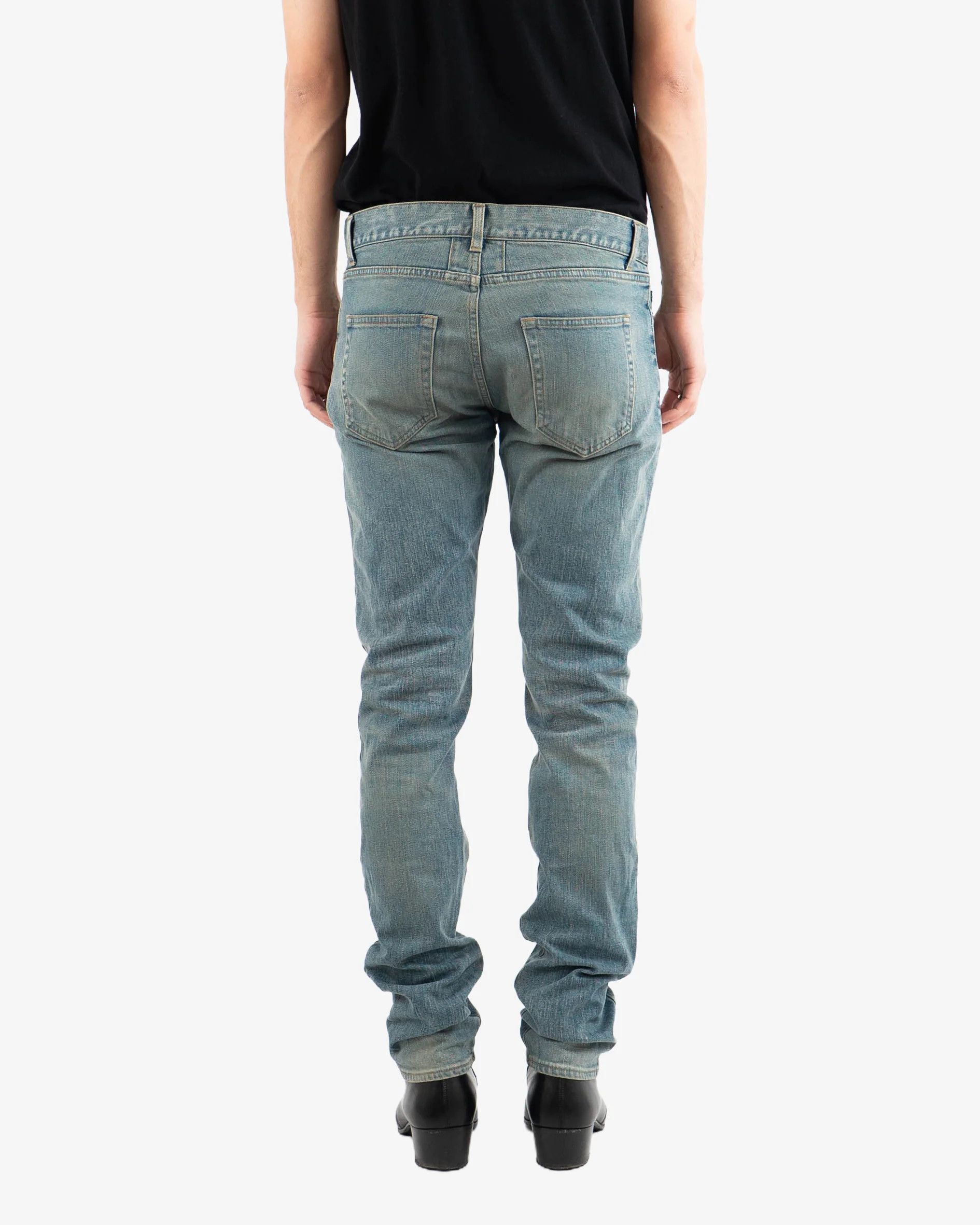 Saint Laurent Paris D02 Washed Knee Rip Denim (2016) Size US 32 / EU 48 - 4 Thumbnail