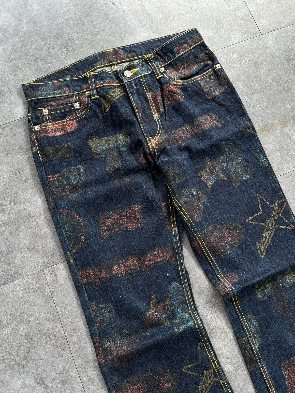Hysteric Glamour Hysteric Glamour Fullprinted Logo Kinky Jeans Size US 30 / EU 46 - 2 Thumbnail
