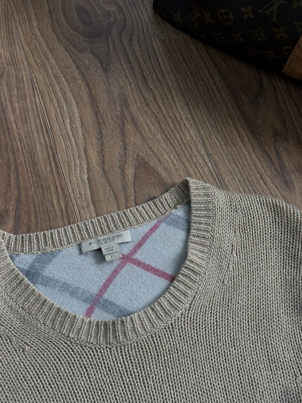 Burberry Wool sweater Burberry Nova Check original luxury item Size L / US 10 / IT 46 - 2 Thumbnail