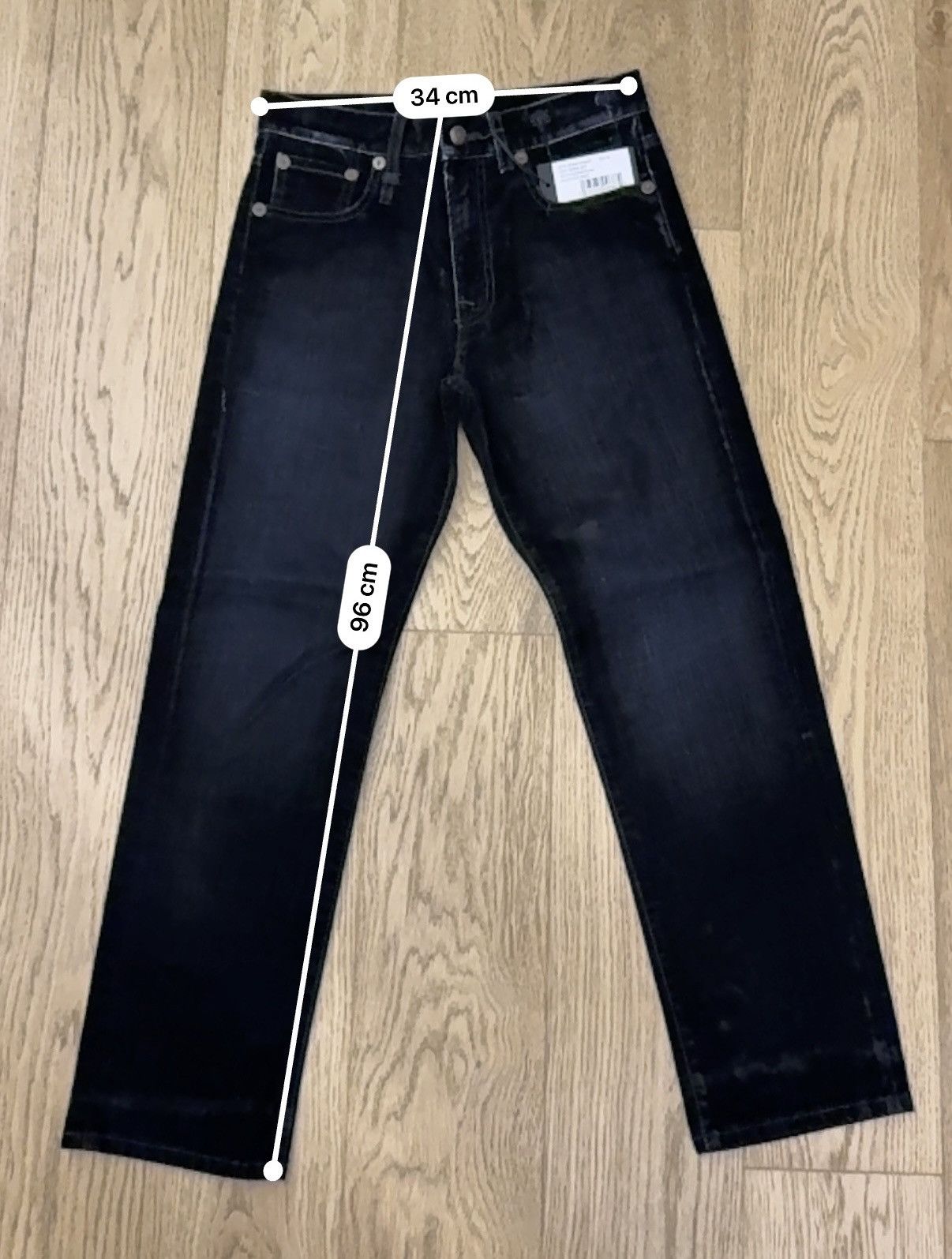 R13 R13 ROMEO JEAN FLOCKED BLACK Size 24" / US 00 / IT 34 - 6 Thumbnail