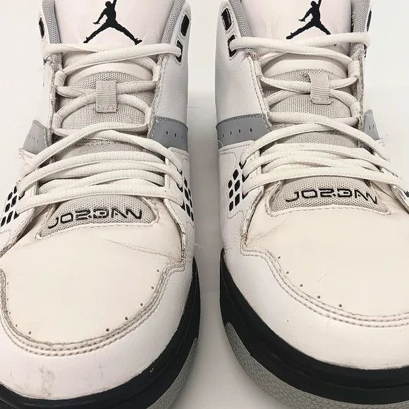 Jordan Brand Jordan Men's Flight 23 Cement 'White Black' Sneakers- US13 Size US 13 / EU 46 - 6 Thumbnail
